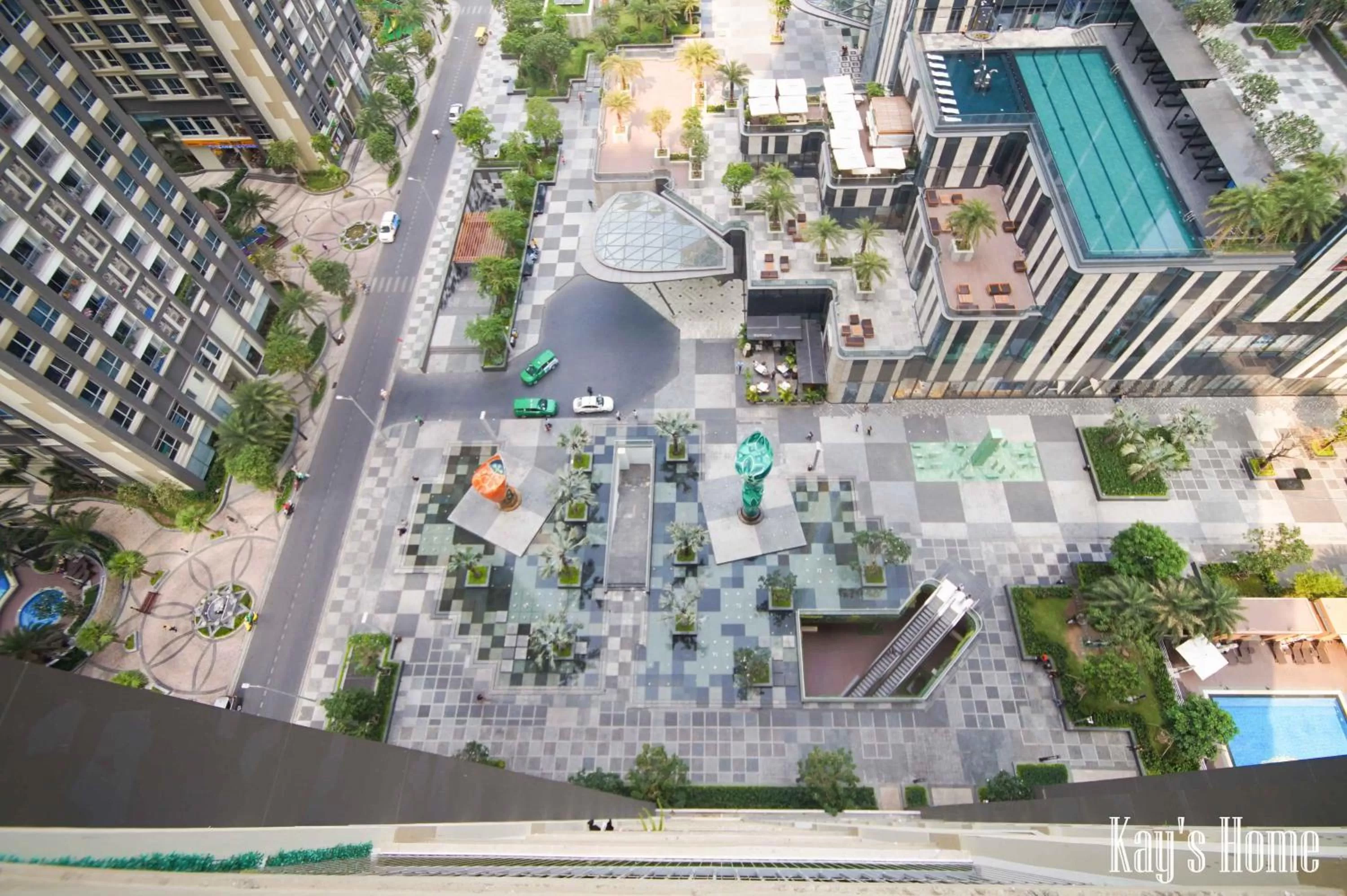 Bird's eye view, Bird's-eye View in Vinhomes Central Park-Nice Homes