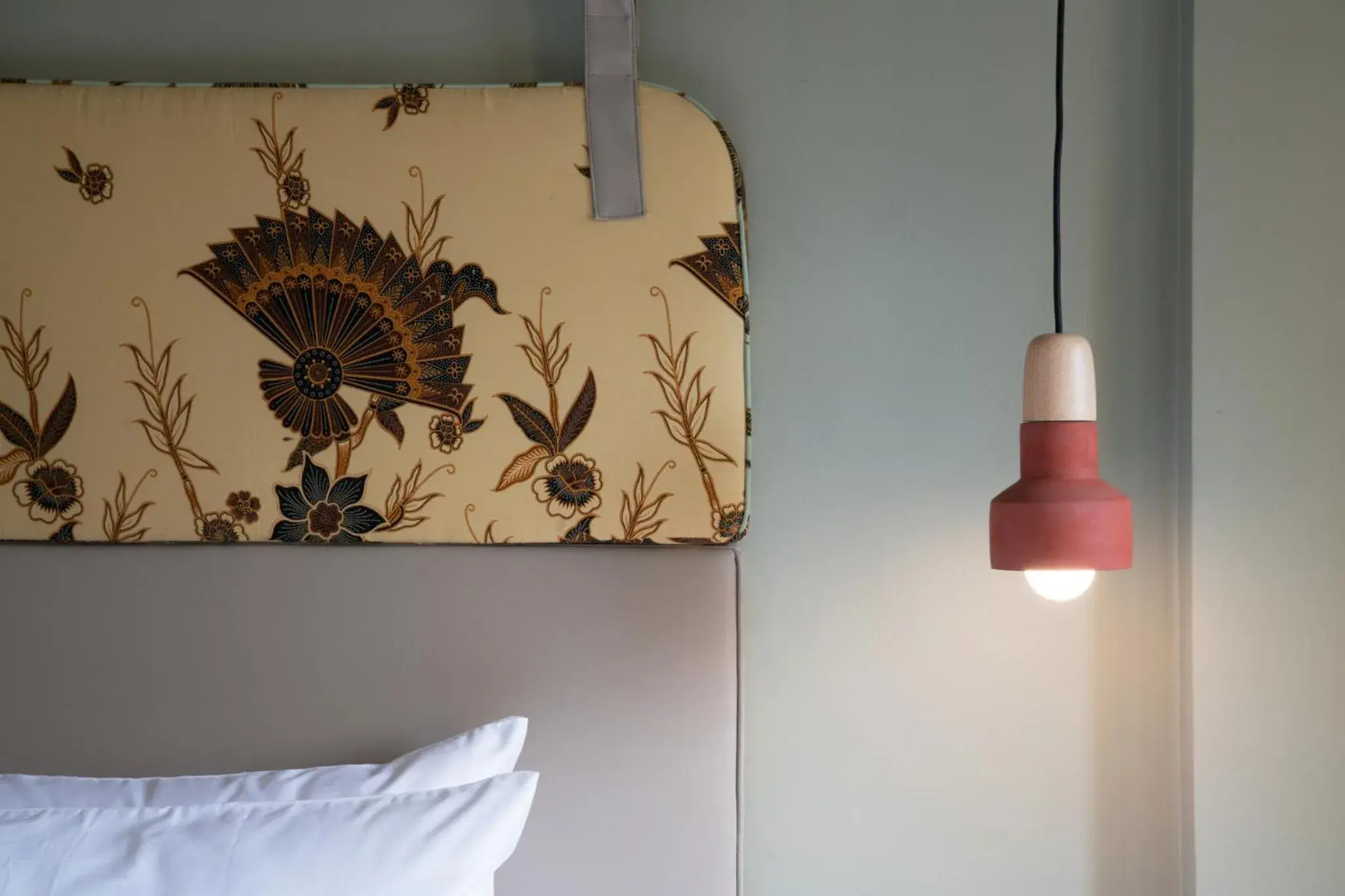 Decorative detail, Bed in The Blanket Hotel Phuket Old Town Decorative detail, Bed in The Blanket Hotel Phuket Old Town