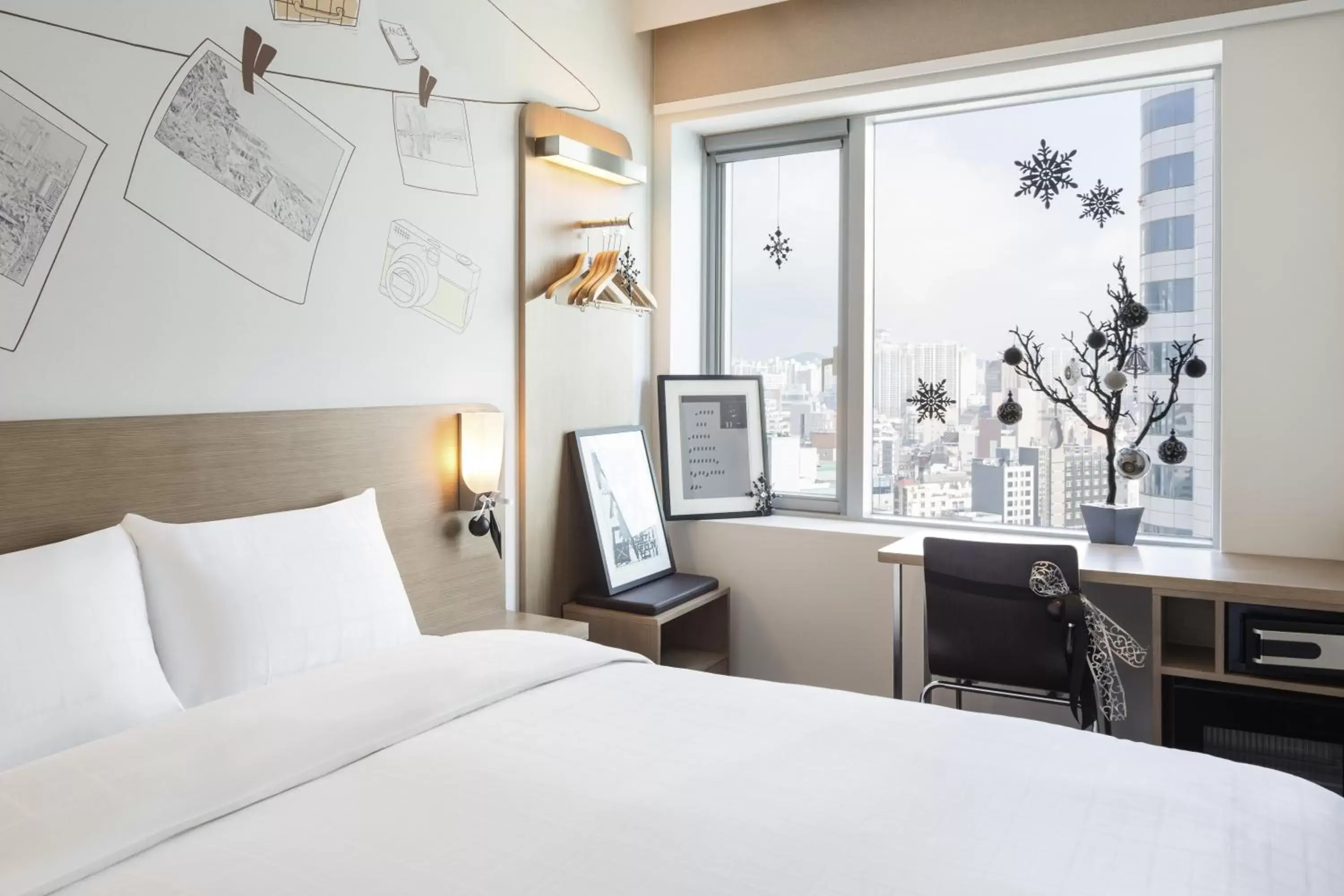 Bed in ibis budget Ambassador Busan Haeundae