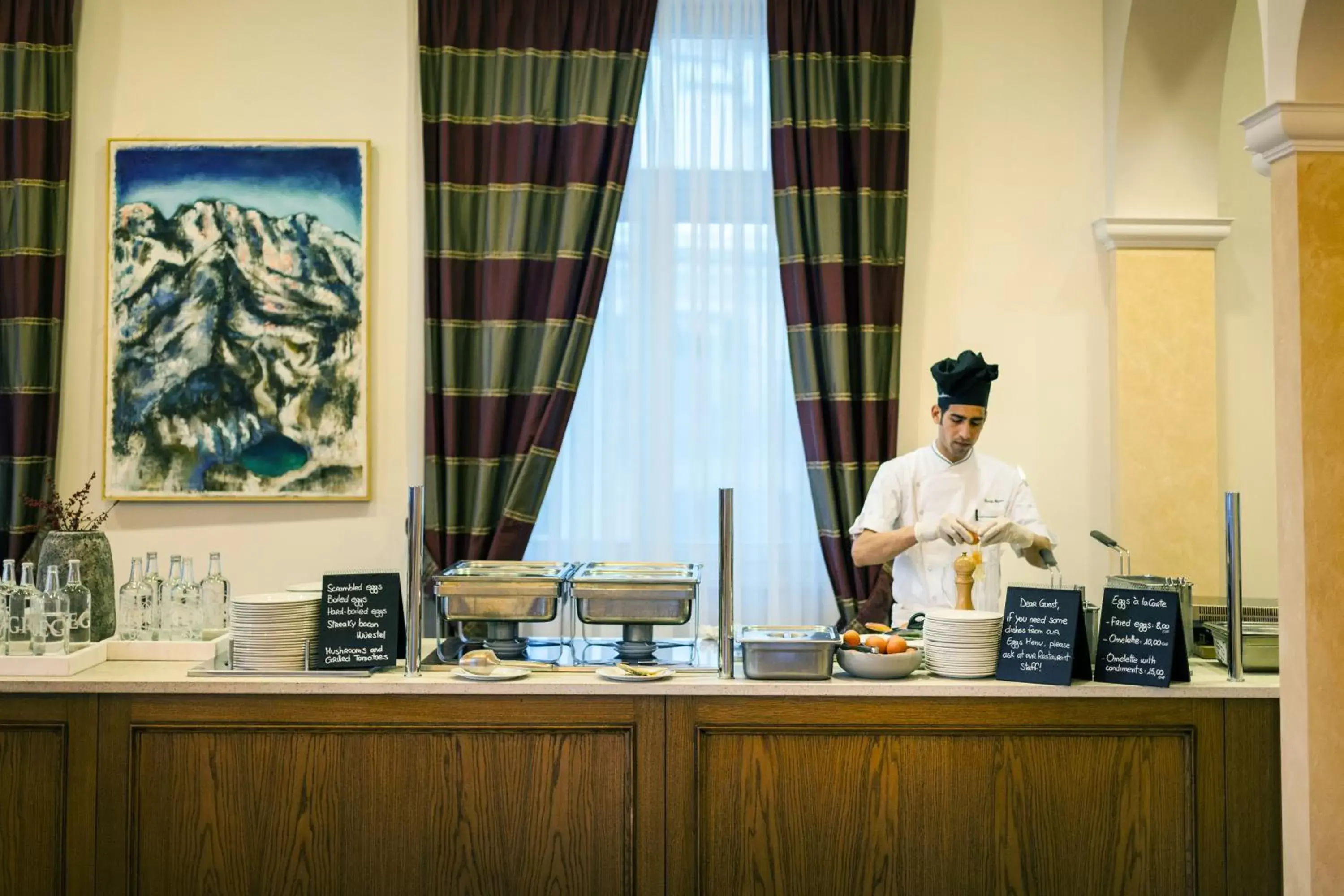 Restaurant/places to eat in Schloss Hotel & Spa Pontresina