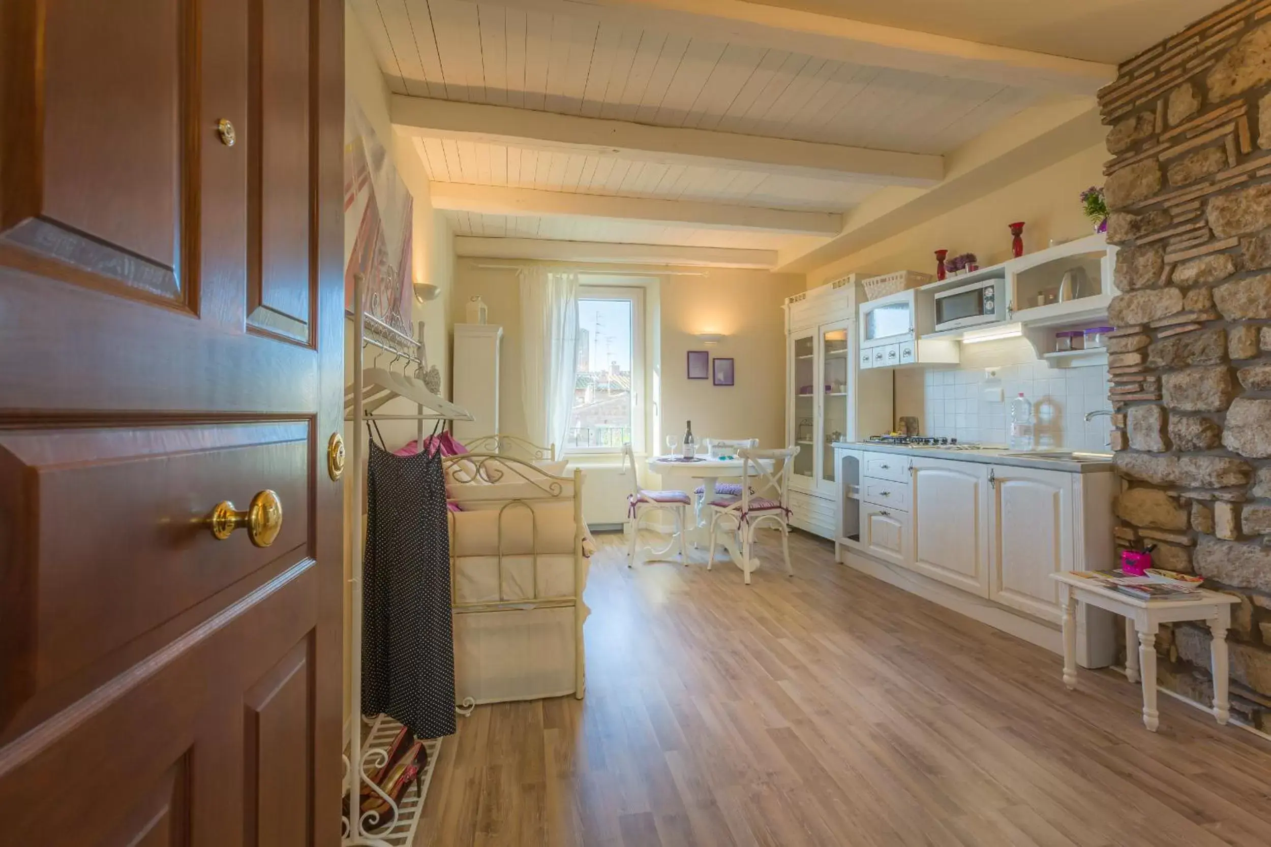 Living room, Kitchen/Kitchenette in Viterbo Antica