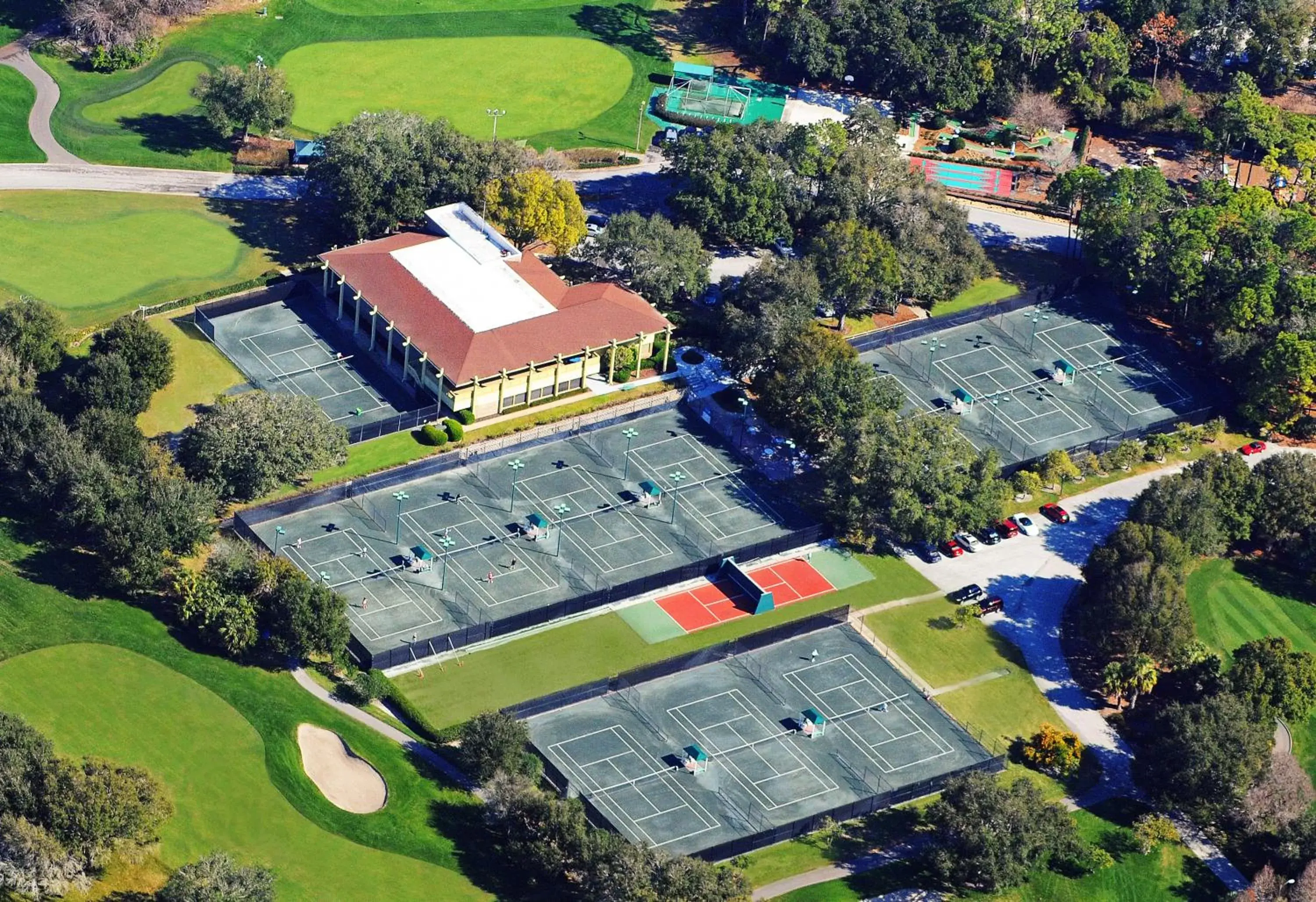 Tennis court, Bird's-eye View in Innisbrook, A Salamander Golf & Spa Resort