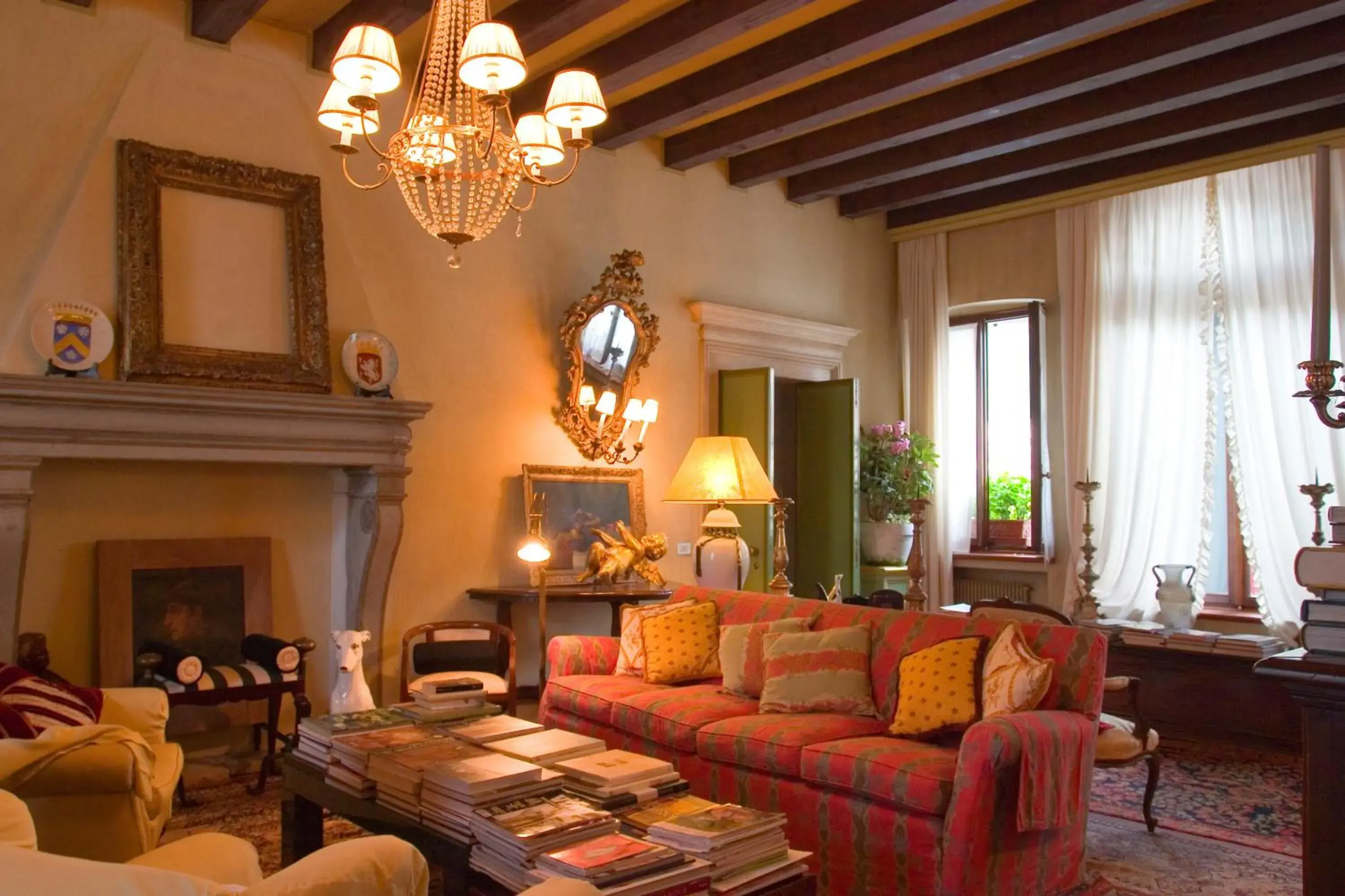 Living room, Seating Area in Villa Abbazia Relais & Chateaux