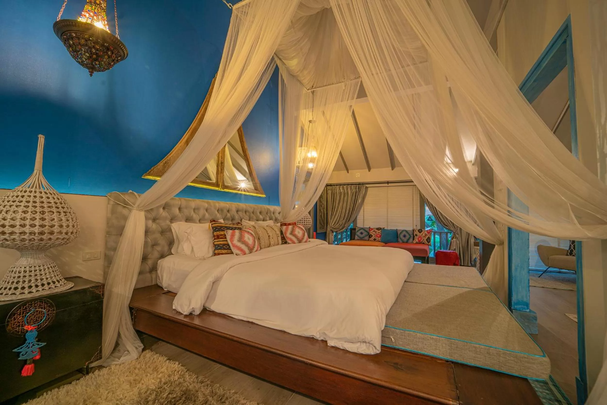 Photo of the whole room, Bed in Baan Suan Residence เฮือนพักบ้านสวน