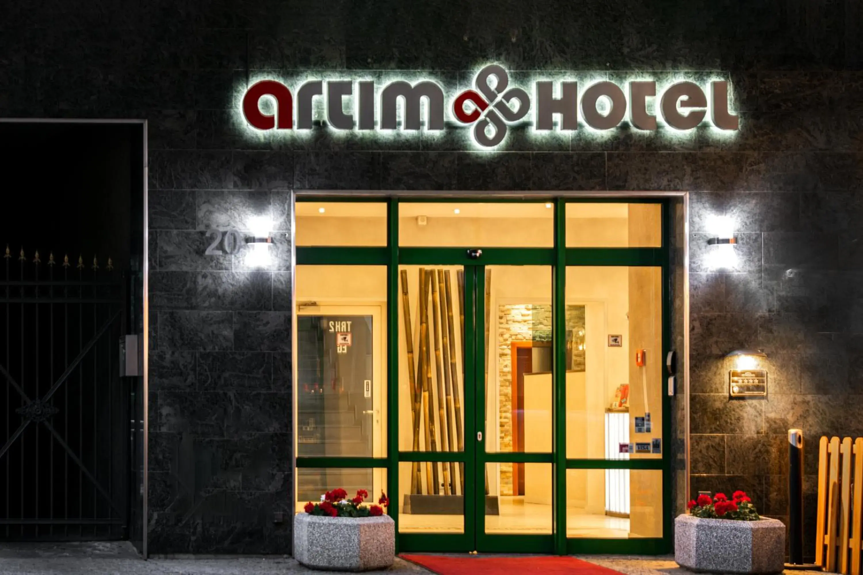 Facade/entrance in Artim Hotel Facade/entrance in Artim Hotel