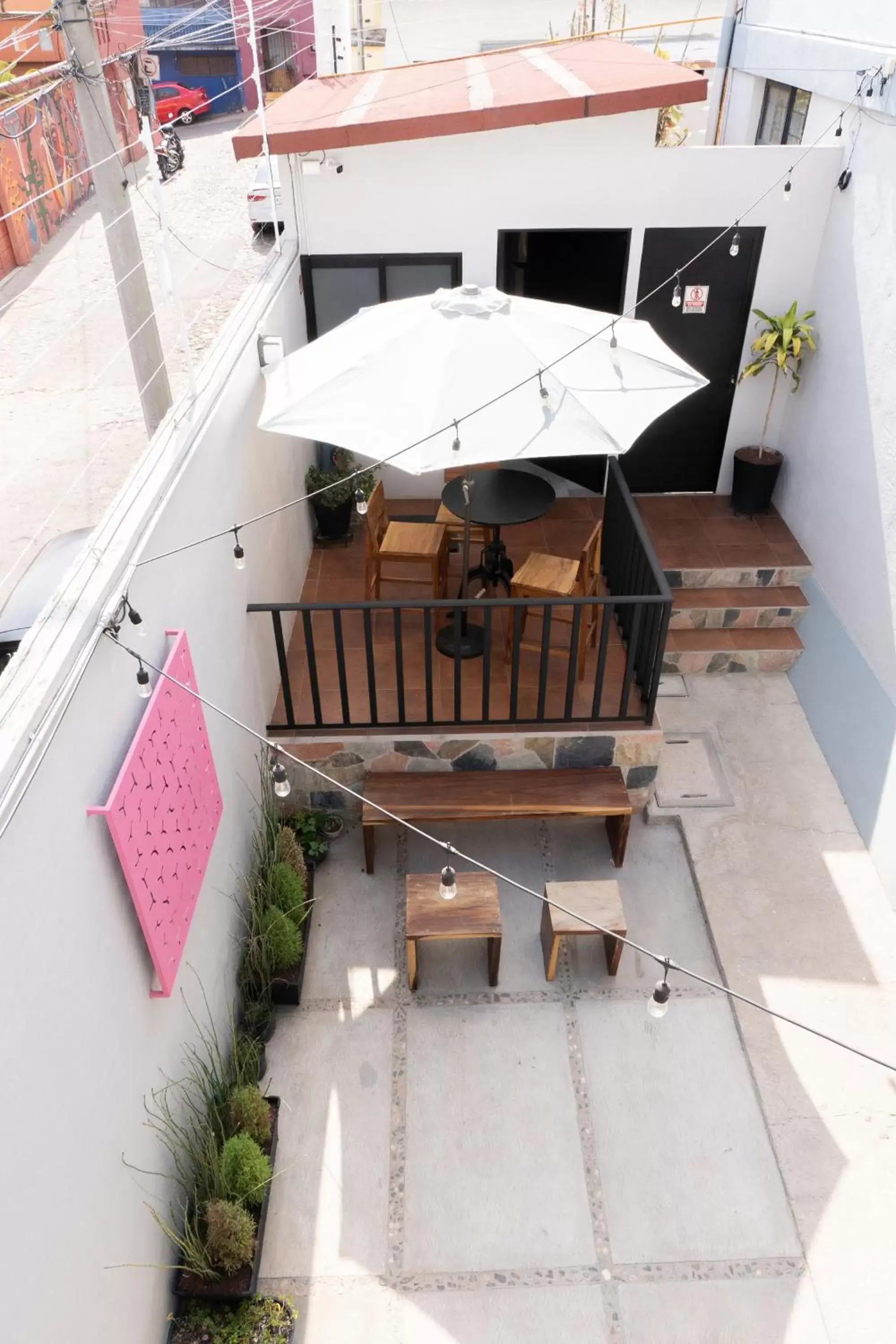 Patio, Bird's-eye View in Casa Soledad