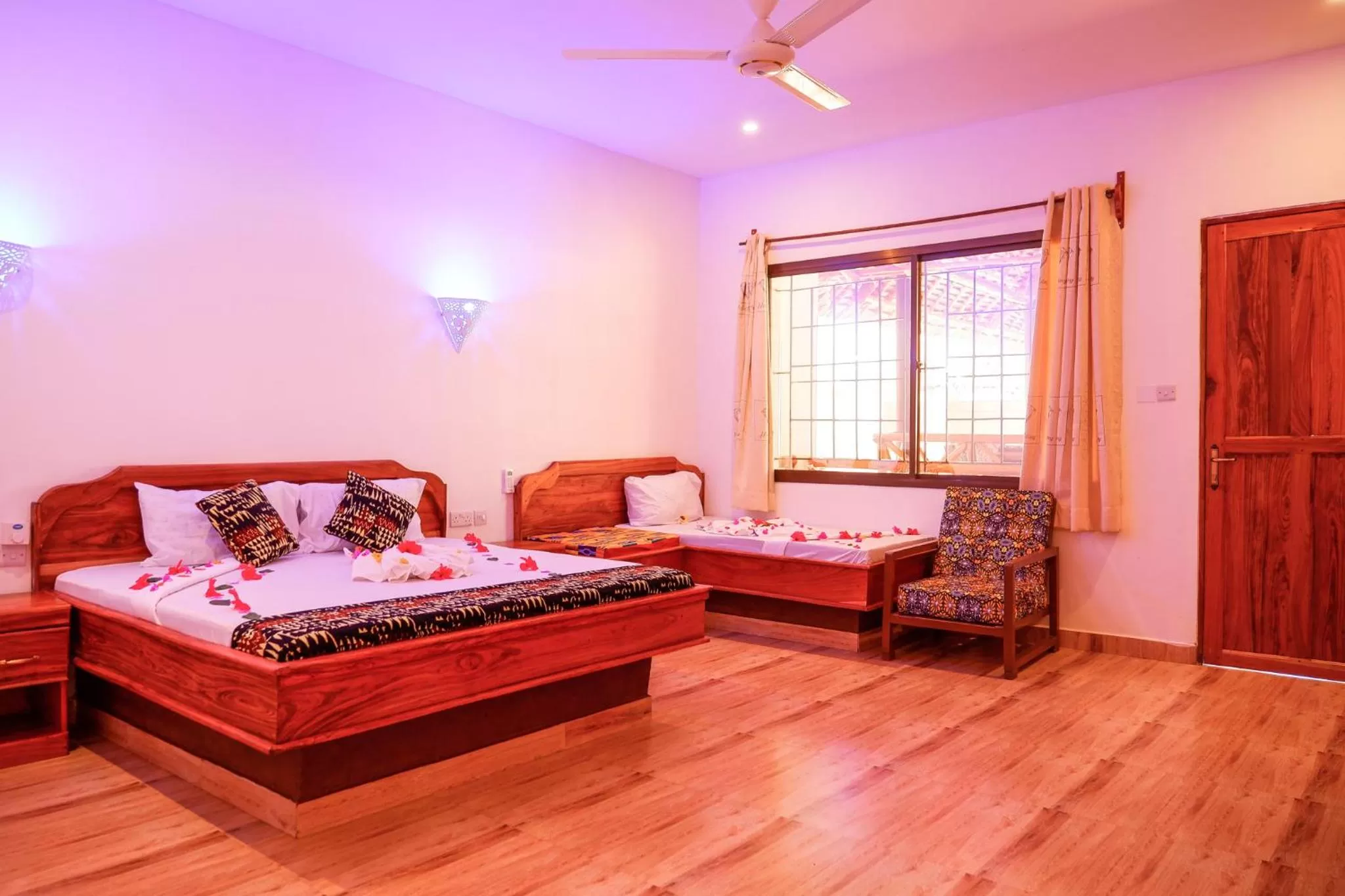 Bed in Nungwi Heritage Resort