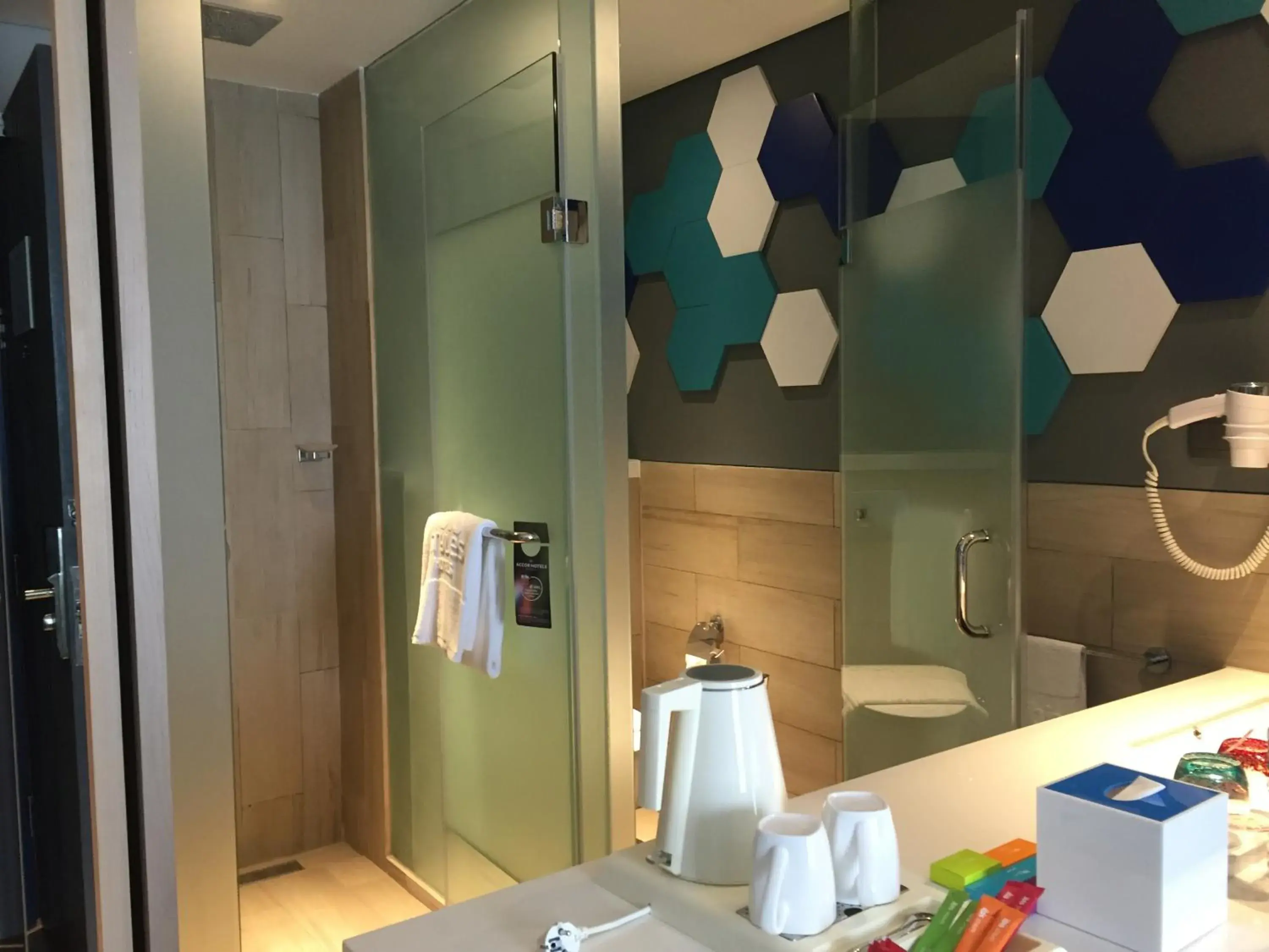 Bathroom in ibis Styles Batam Nagoya