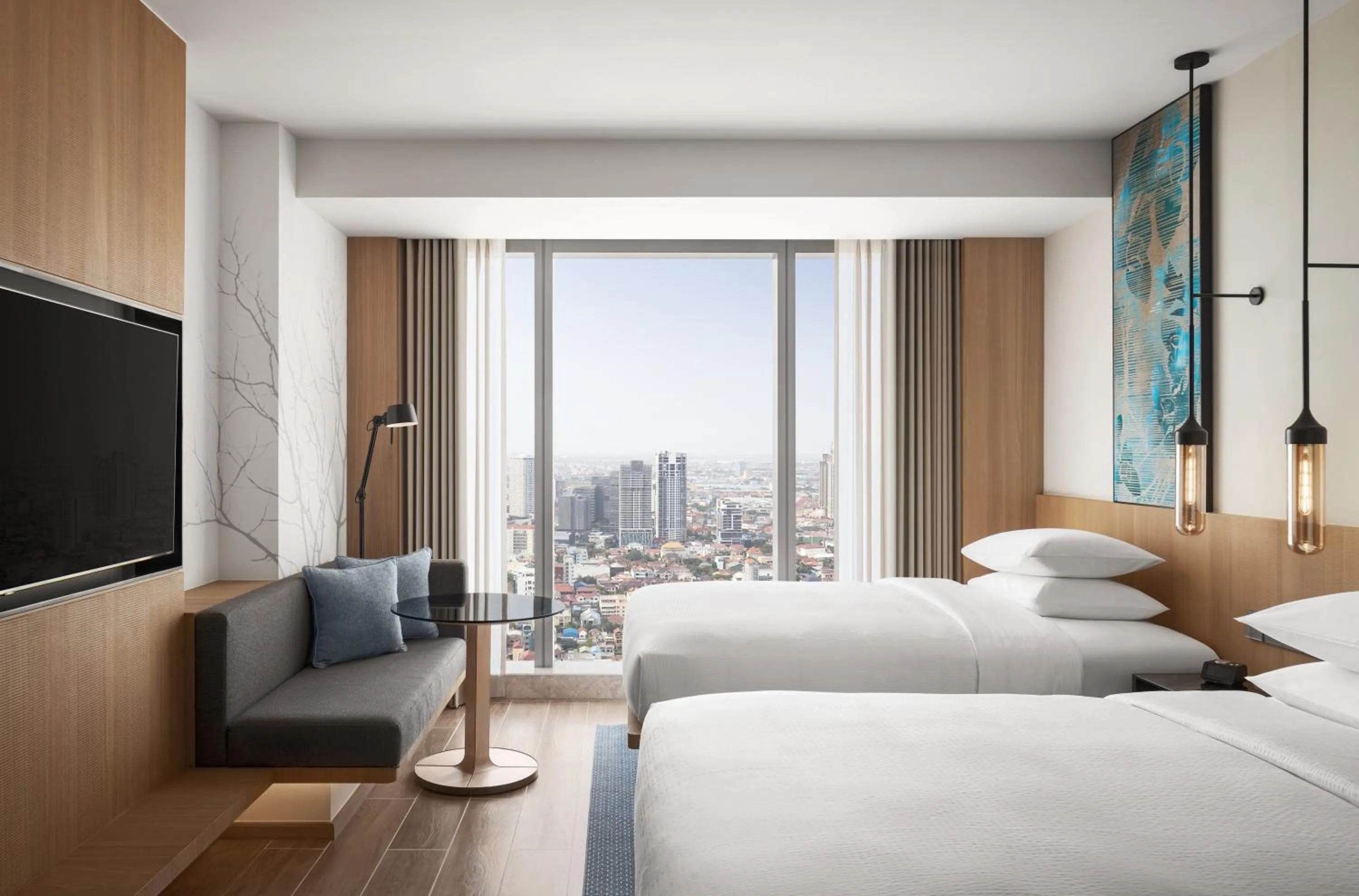 View (from property/room), Bed in Fairfield by Marriott Phnom Penh