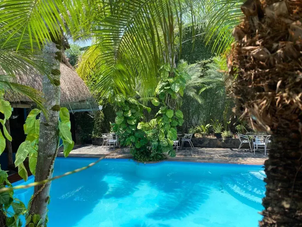 Swimming Pool in Hotel Camino Surreal Xilitla