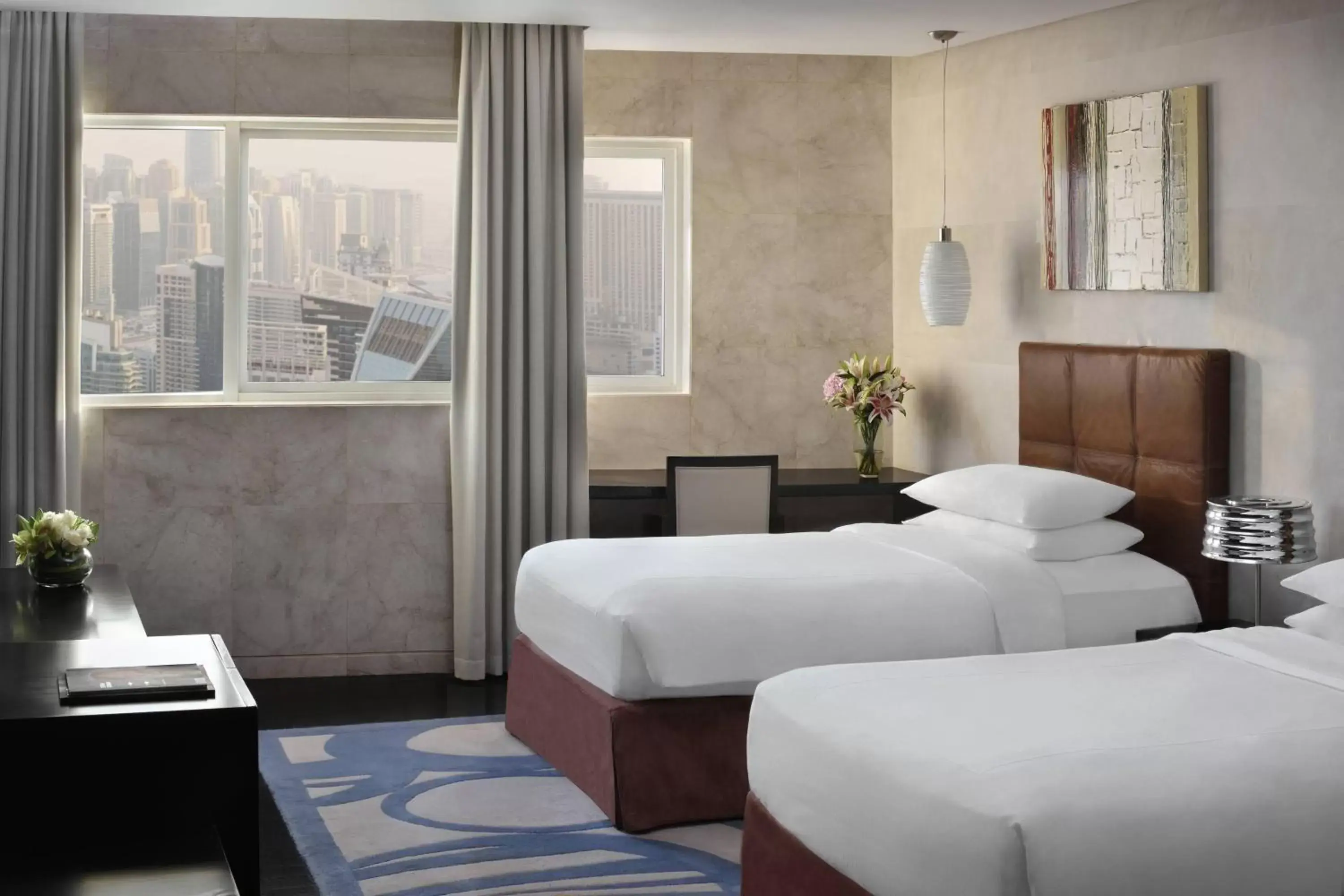 Bedroom, Bed in Dubai Marriott Harbour Hotel And Suites