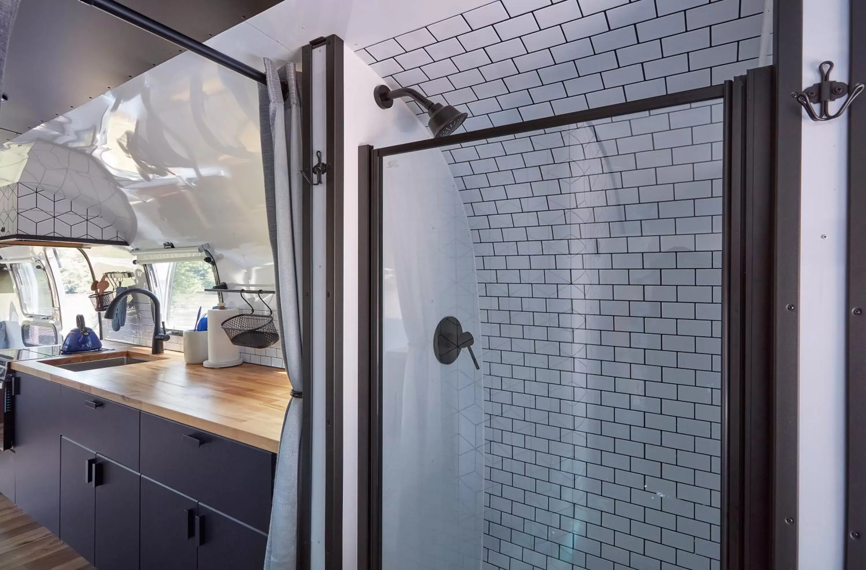 Bathroom in Asheville River Cabins