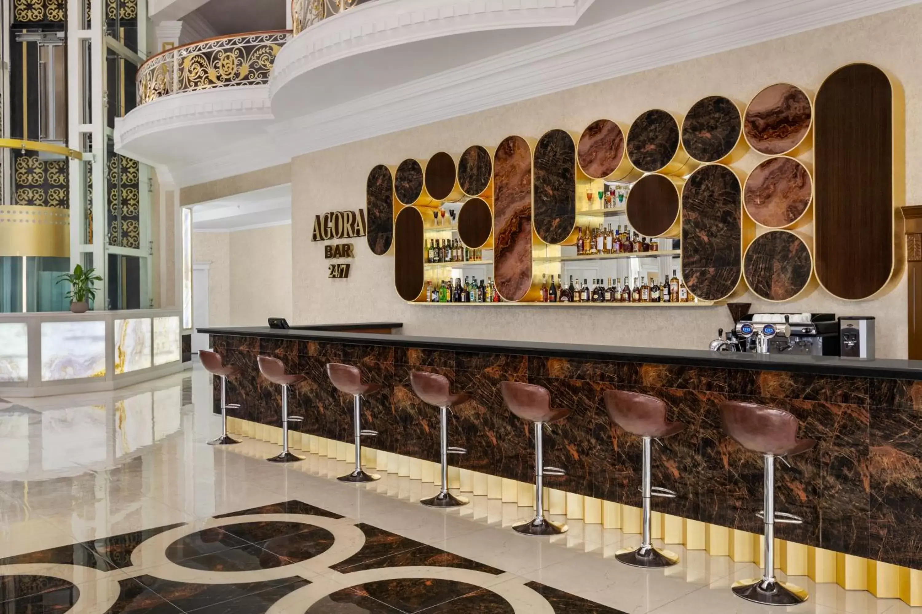 Lobby or reception, Lounge/Bar in Ramada by Wyndham Shymkent