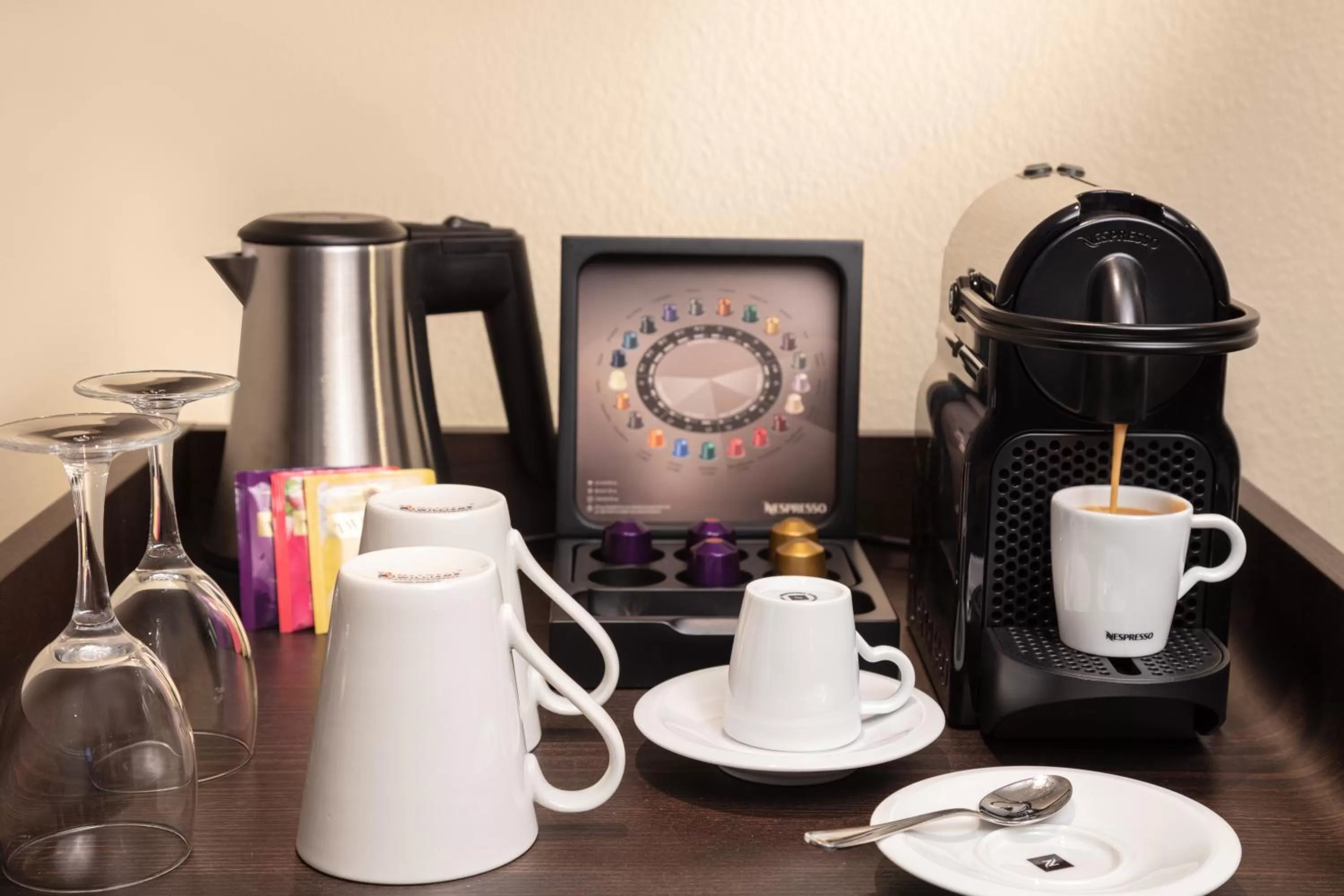 Coffee/tea facilities in Hotel Victoria