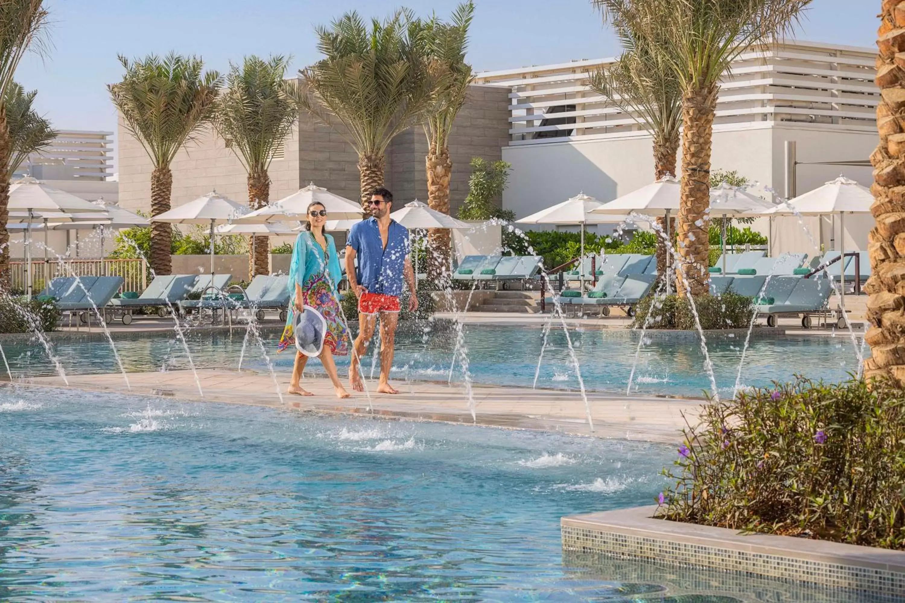 Pool view, Swimming Pool in Hilton Abu Dhabi Yas Island