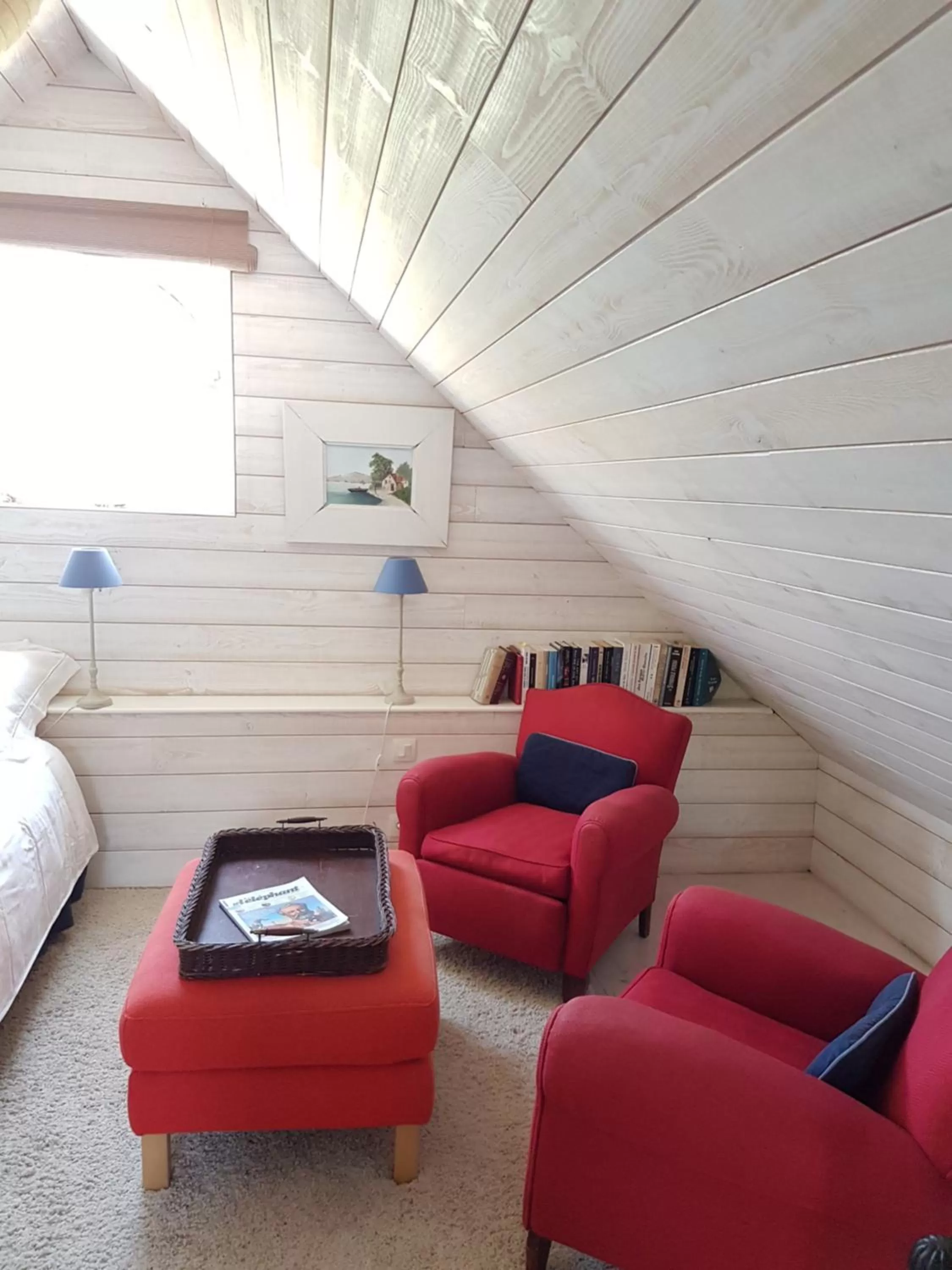 Seating area in Les chambres du Keriolet