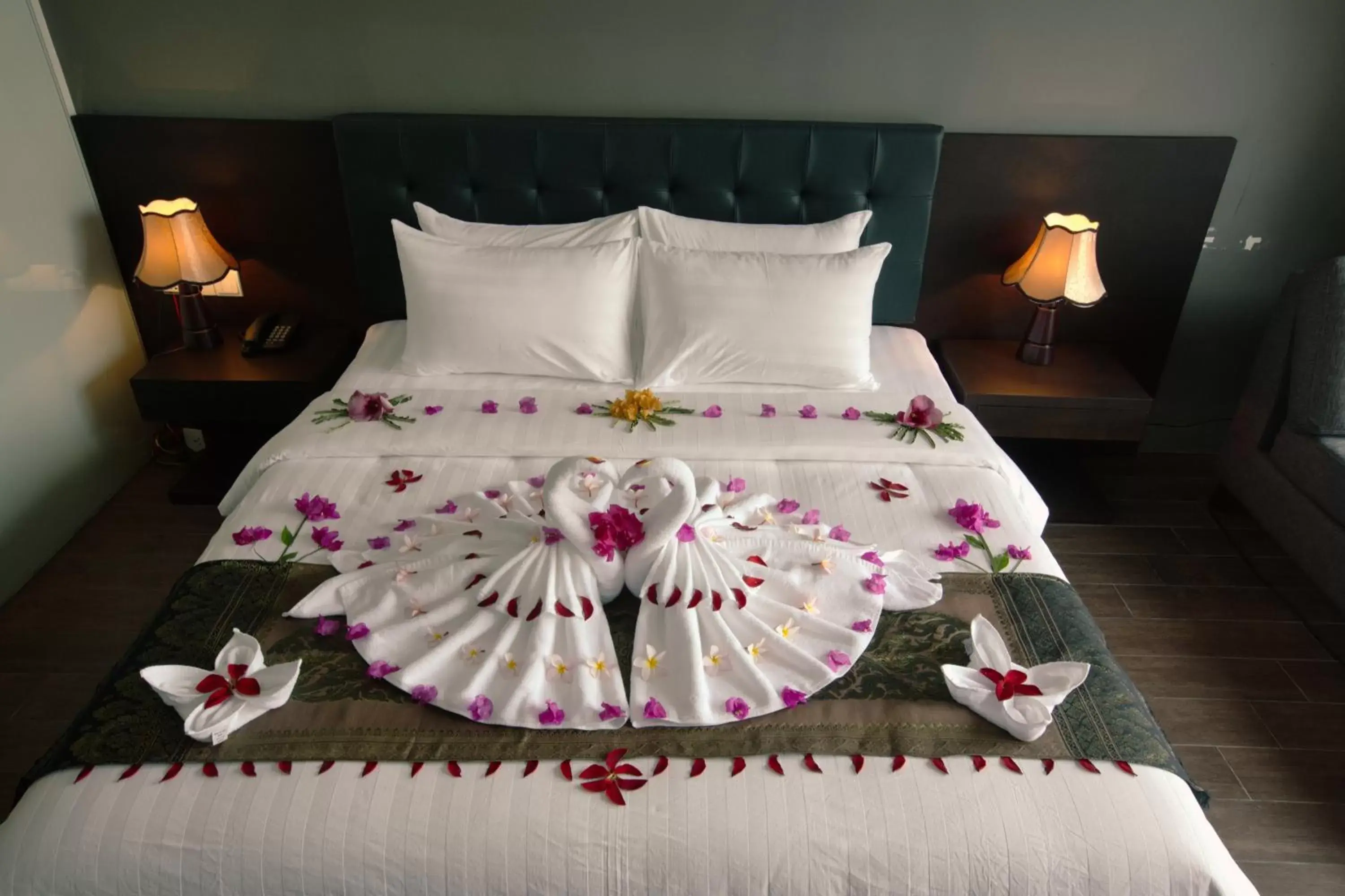 Bed in KEP BAY HOTEL & RESORT