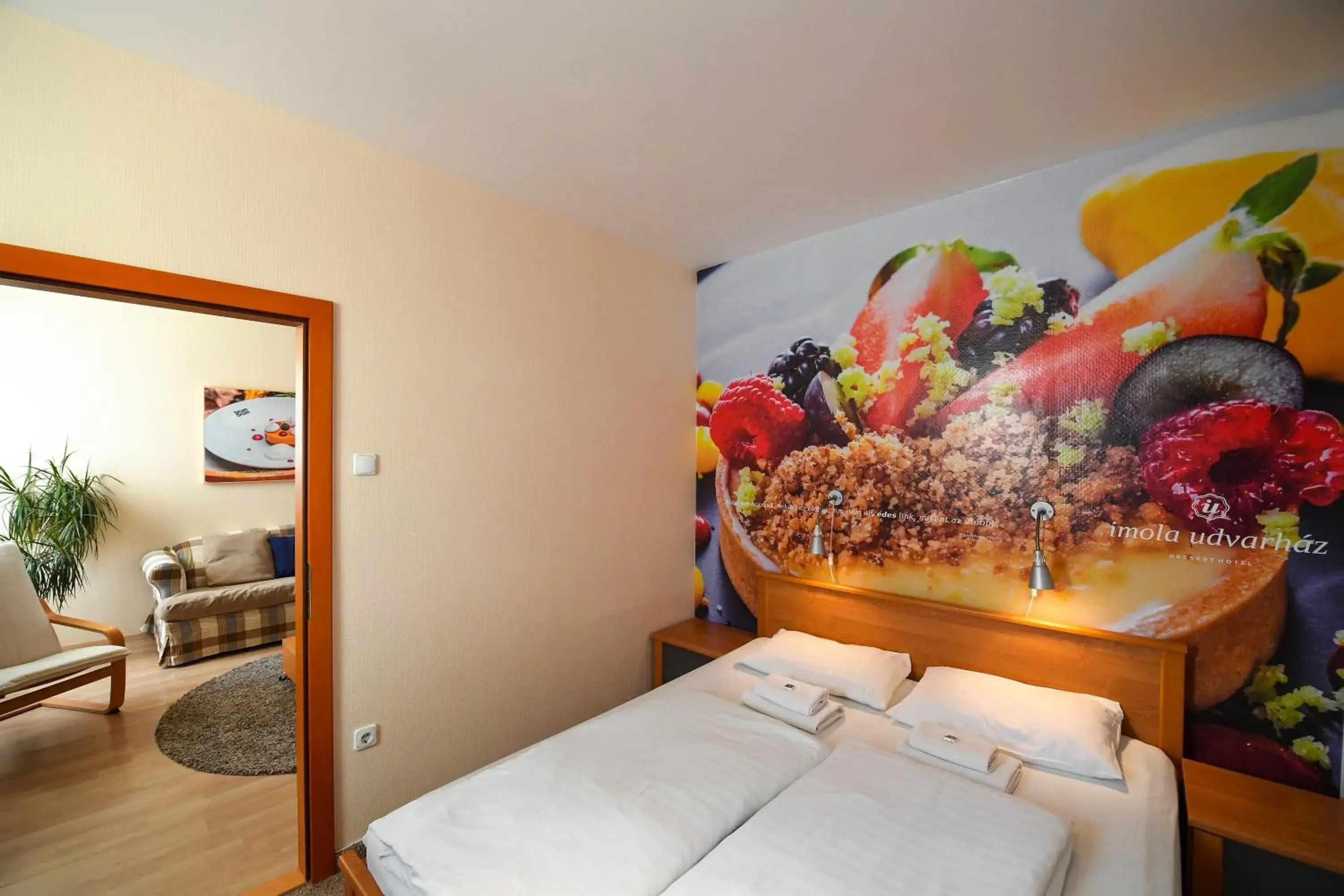Bedroom in Imola Udvarház Dessert Hotel