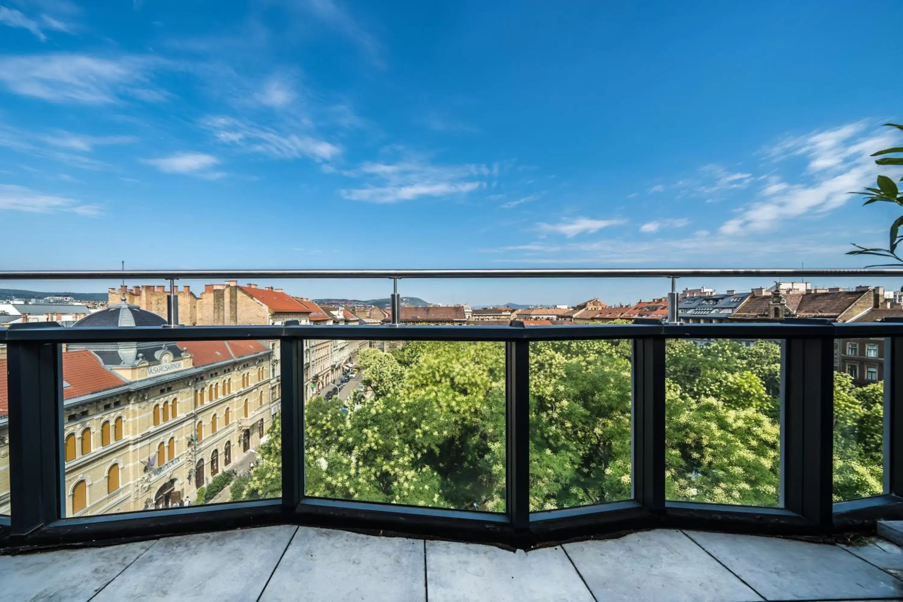 Balcony/Terrace in Up Hotel Budapest