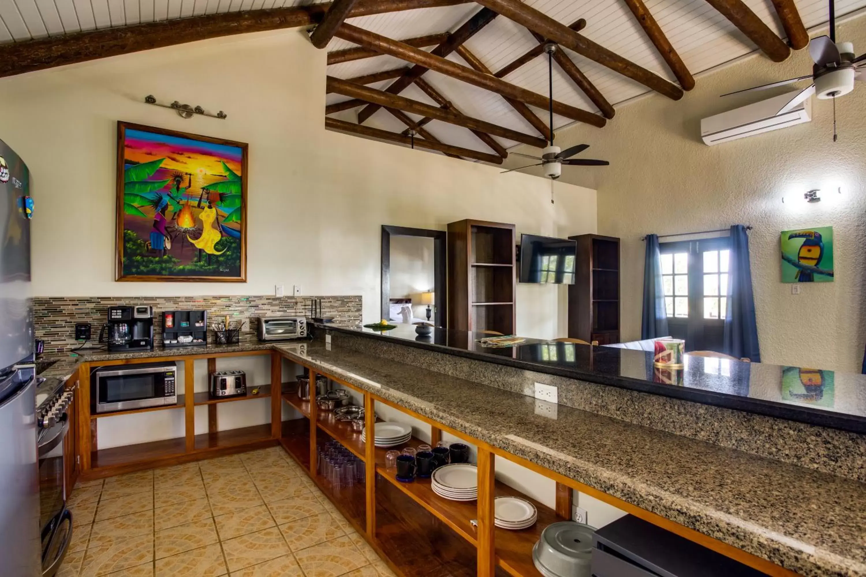 kitchen in Mariposa Belize Beach Resort