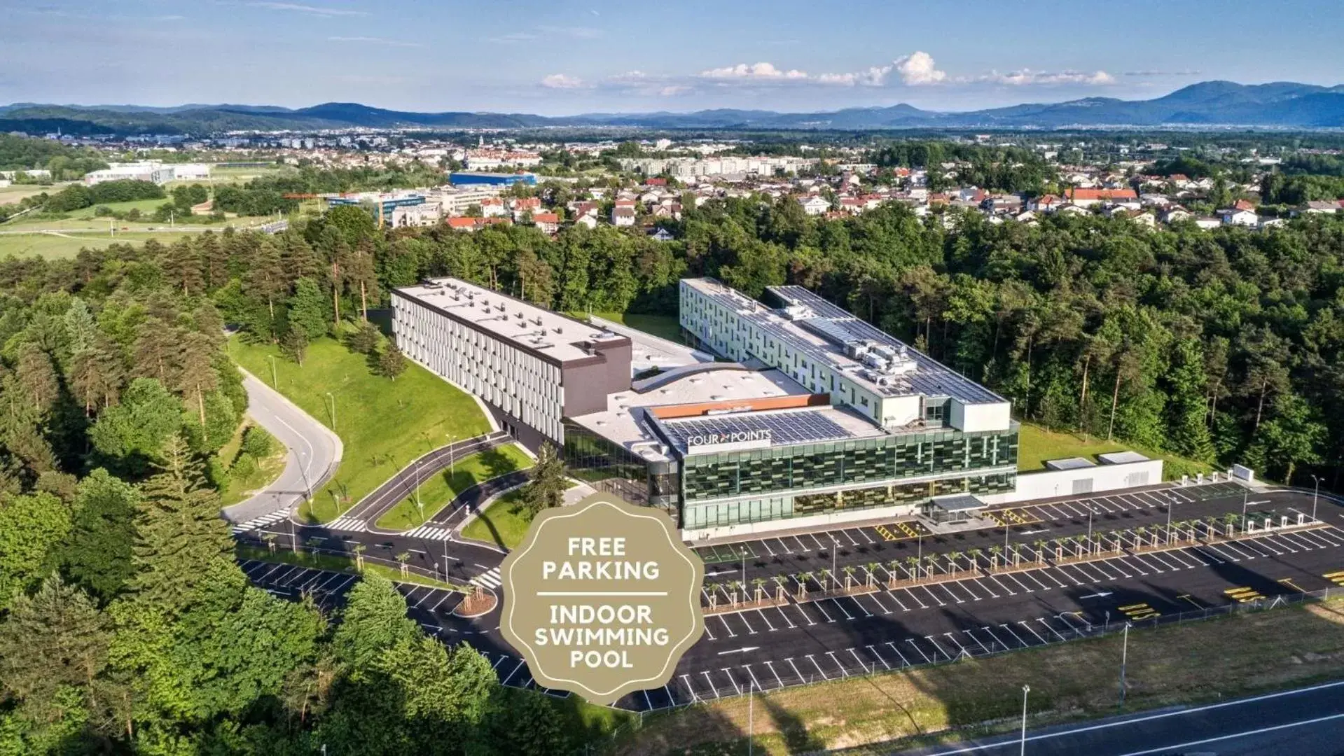 Property building, Bird's-eye View in Four Points by Sheraton Ljubljana Mons