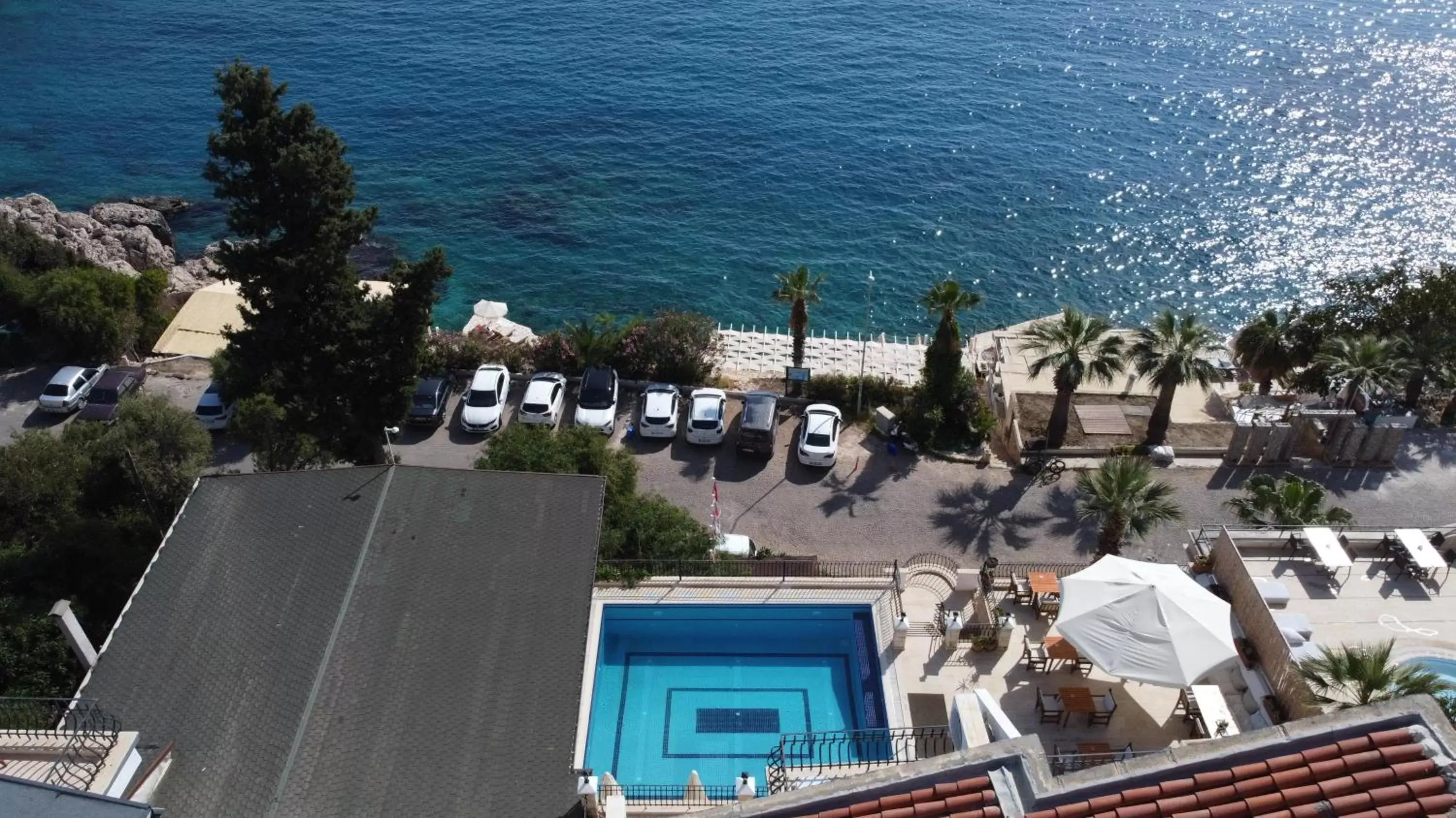 Balcony/Terrace, Pool View in Aqua Princess Hotel