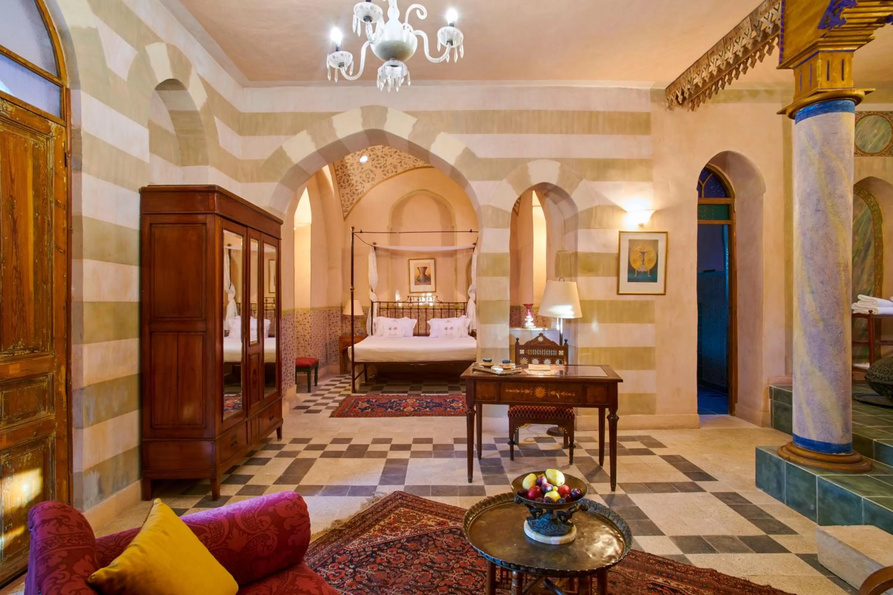 Seating area in Al Moudira Hotel