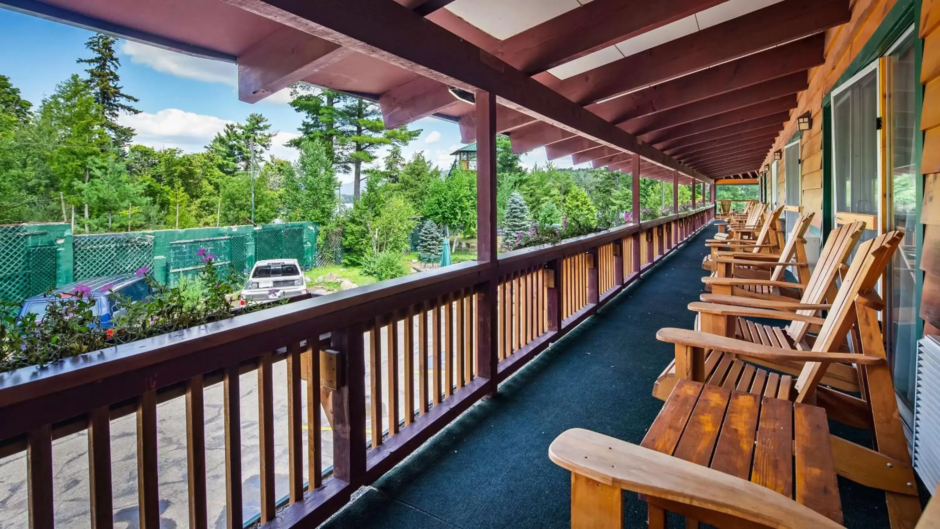 View (from property/room), Balcony/Terrace in Best Western Adirondack Inn