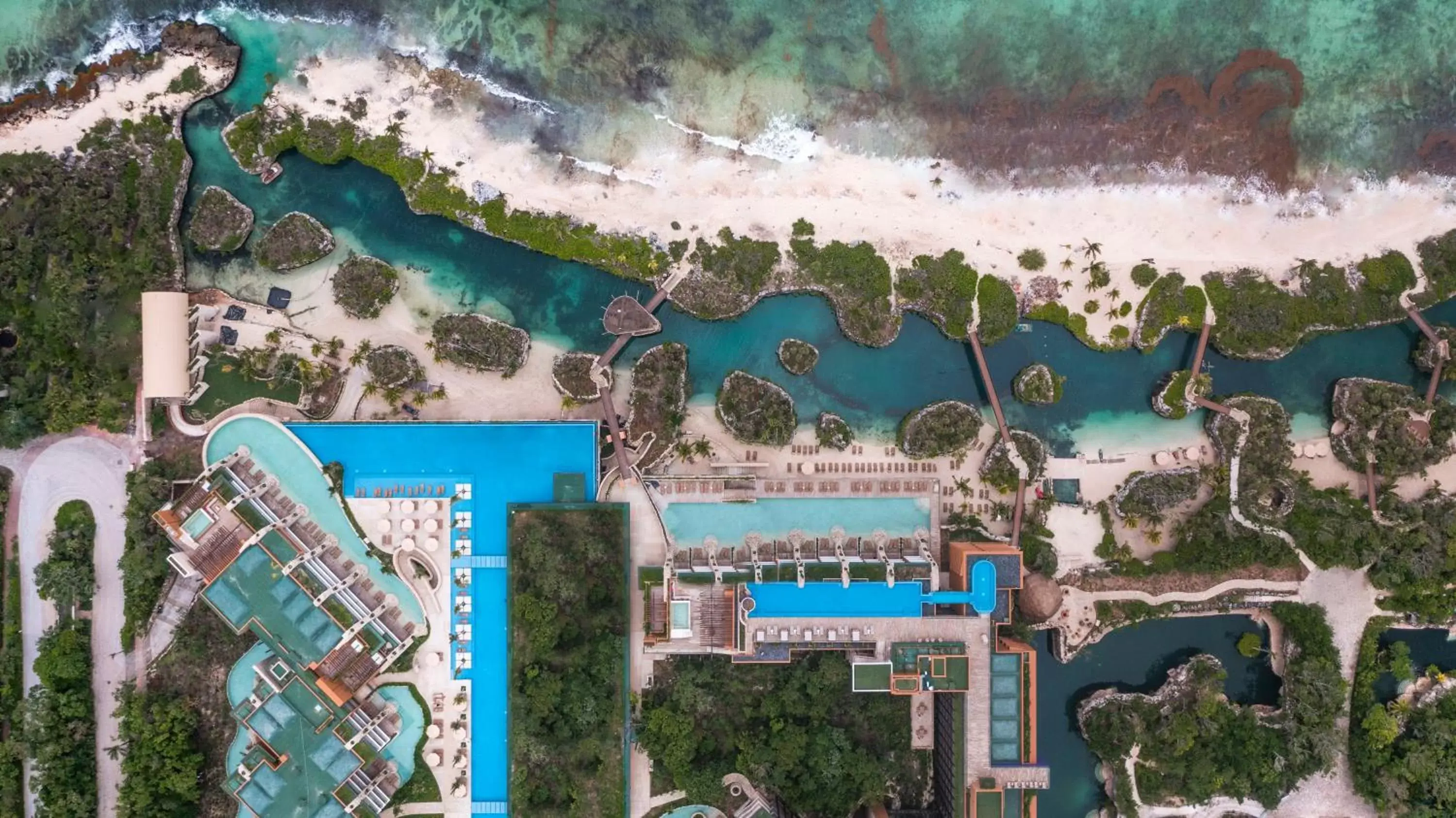 View (from property/room), Bird's-eye View in Hotel Xcaret Arte - All Parks All Fun Inclusive - Adults Only