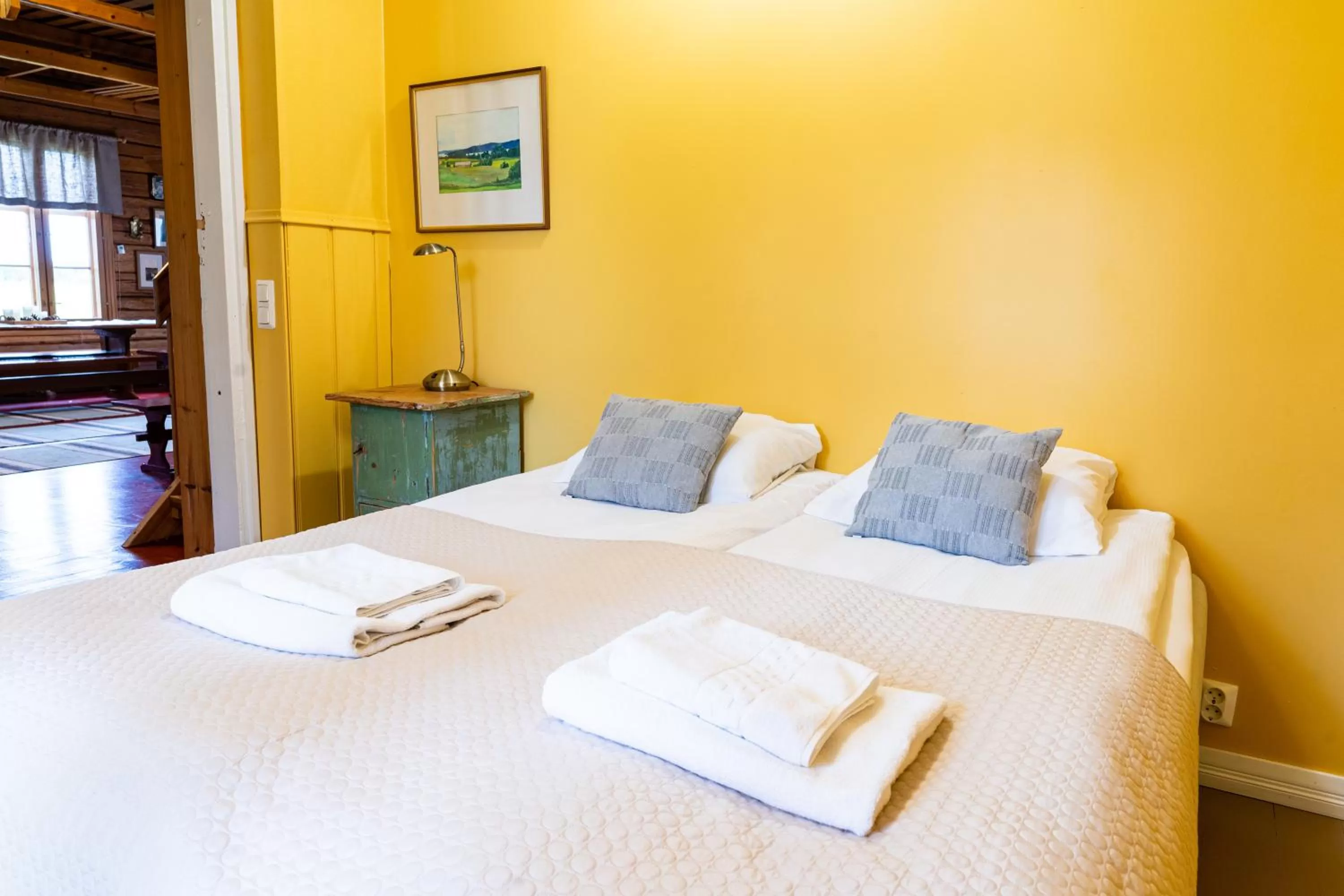 Bed in Haapala Brewery restaurant and accommodation