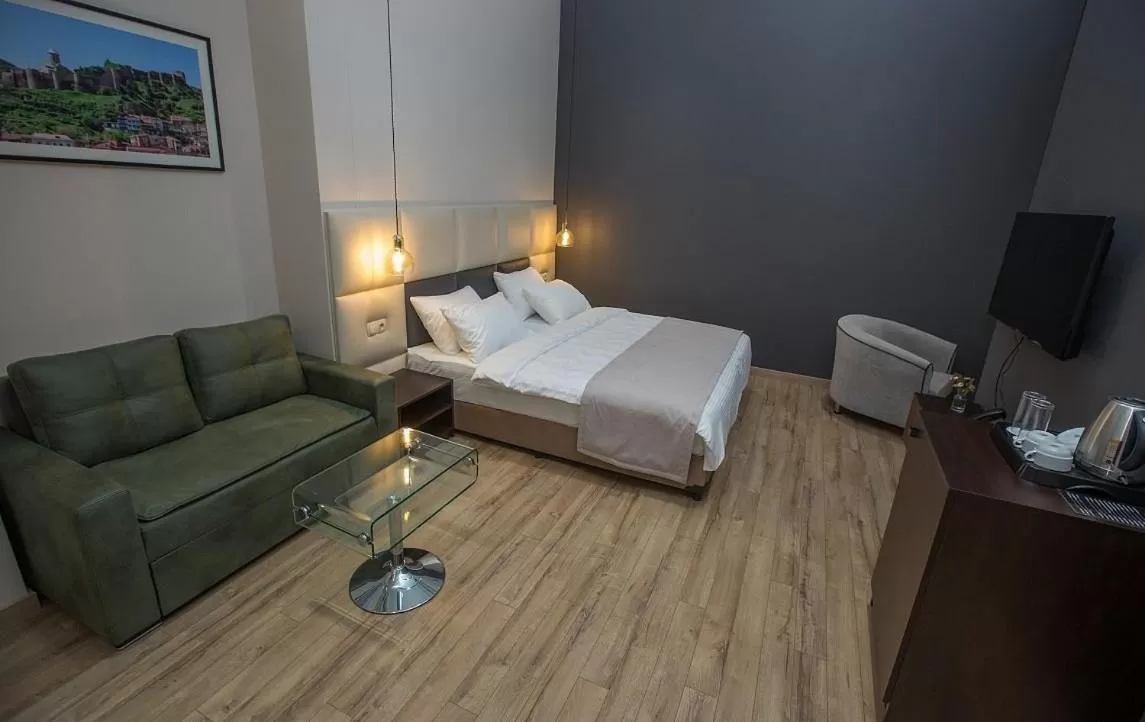 Bed in History Hotel Tbilisi