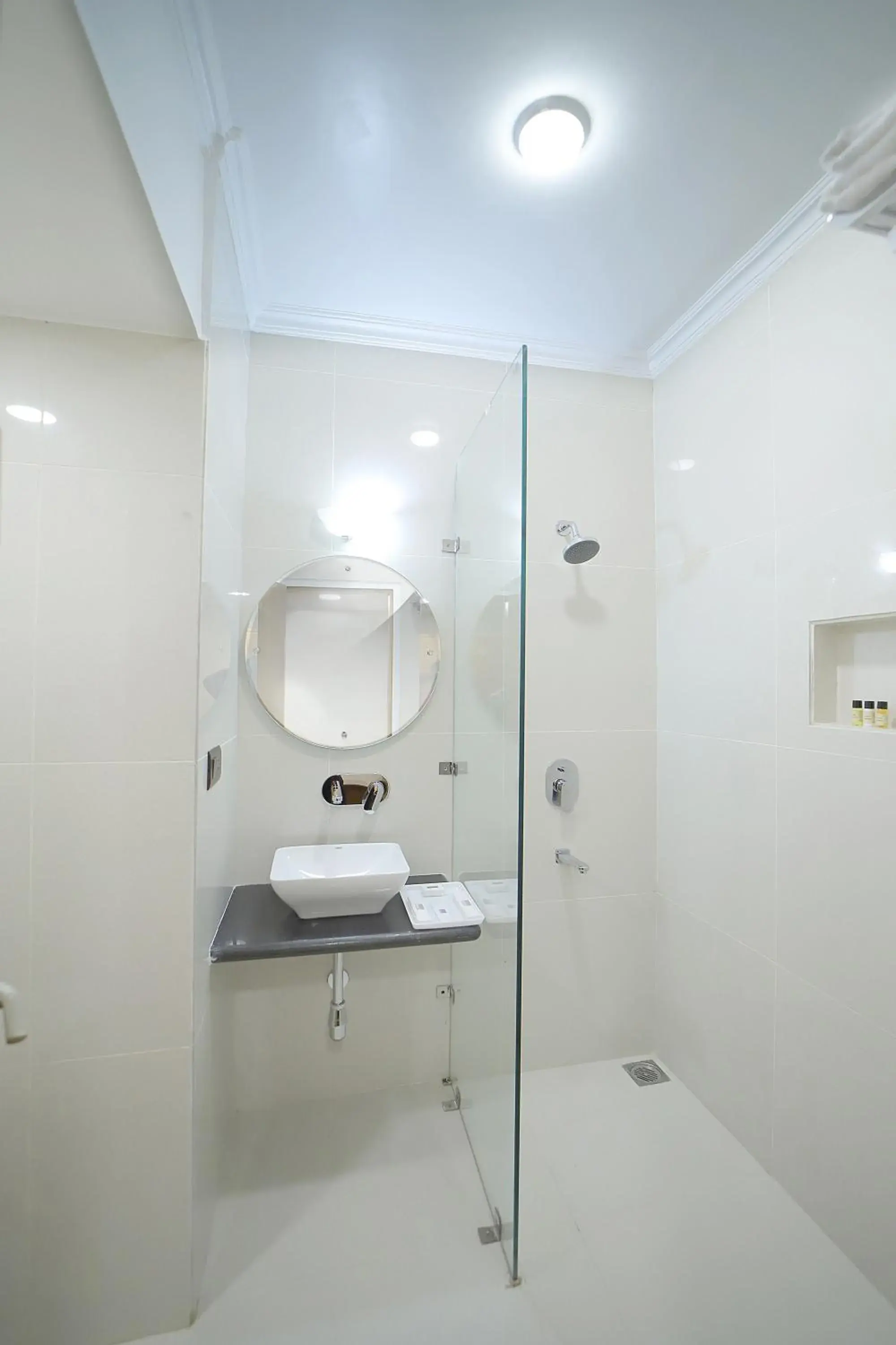 Shower, Bathroom in Hotel Ganga Ratan