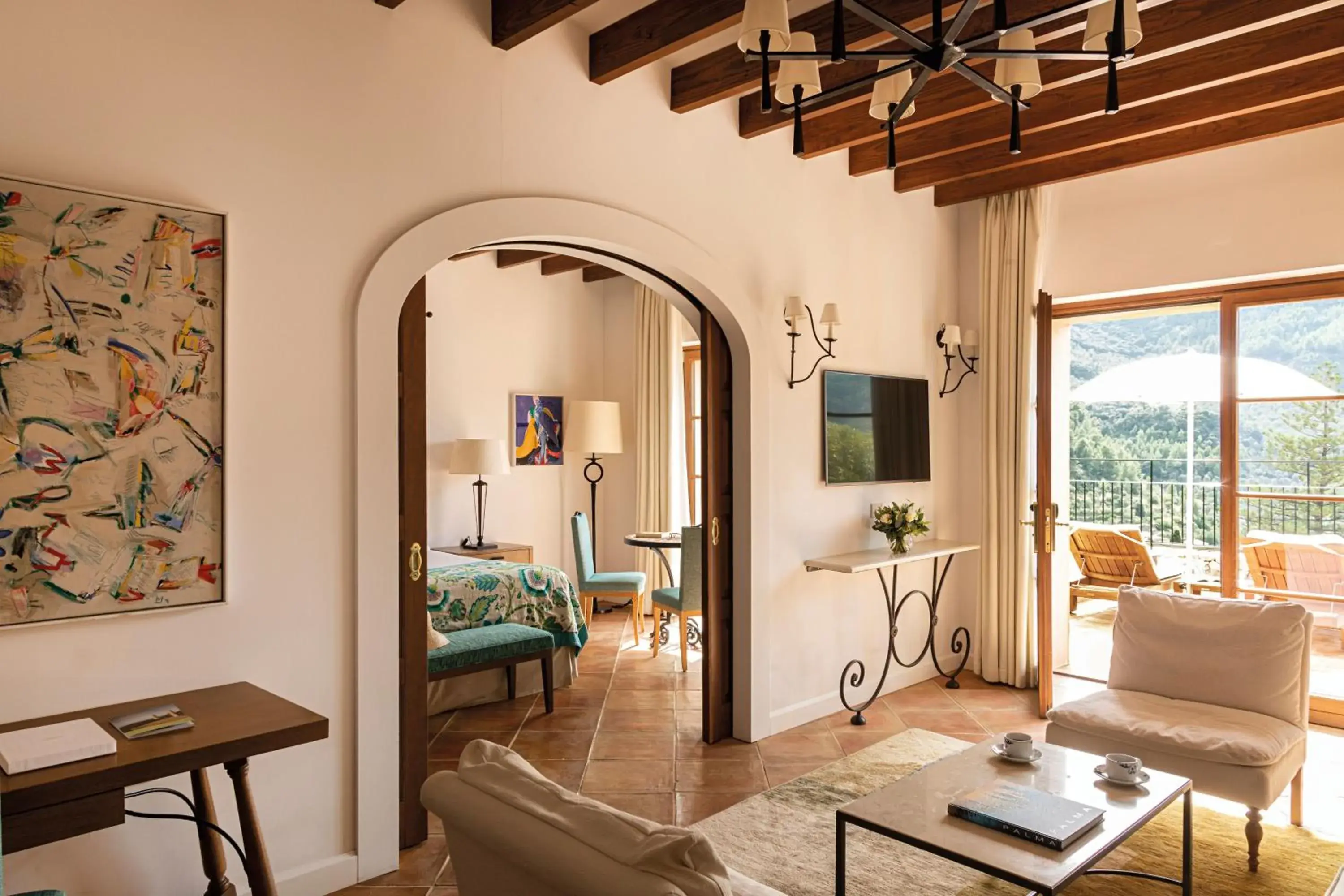 Living room, Seating Area in La Residencia, A Belmond Hotel, Mallorca