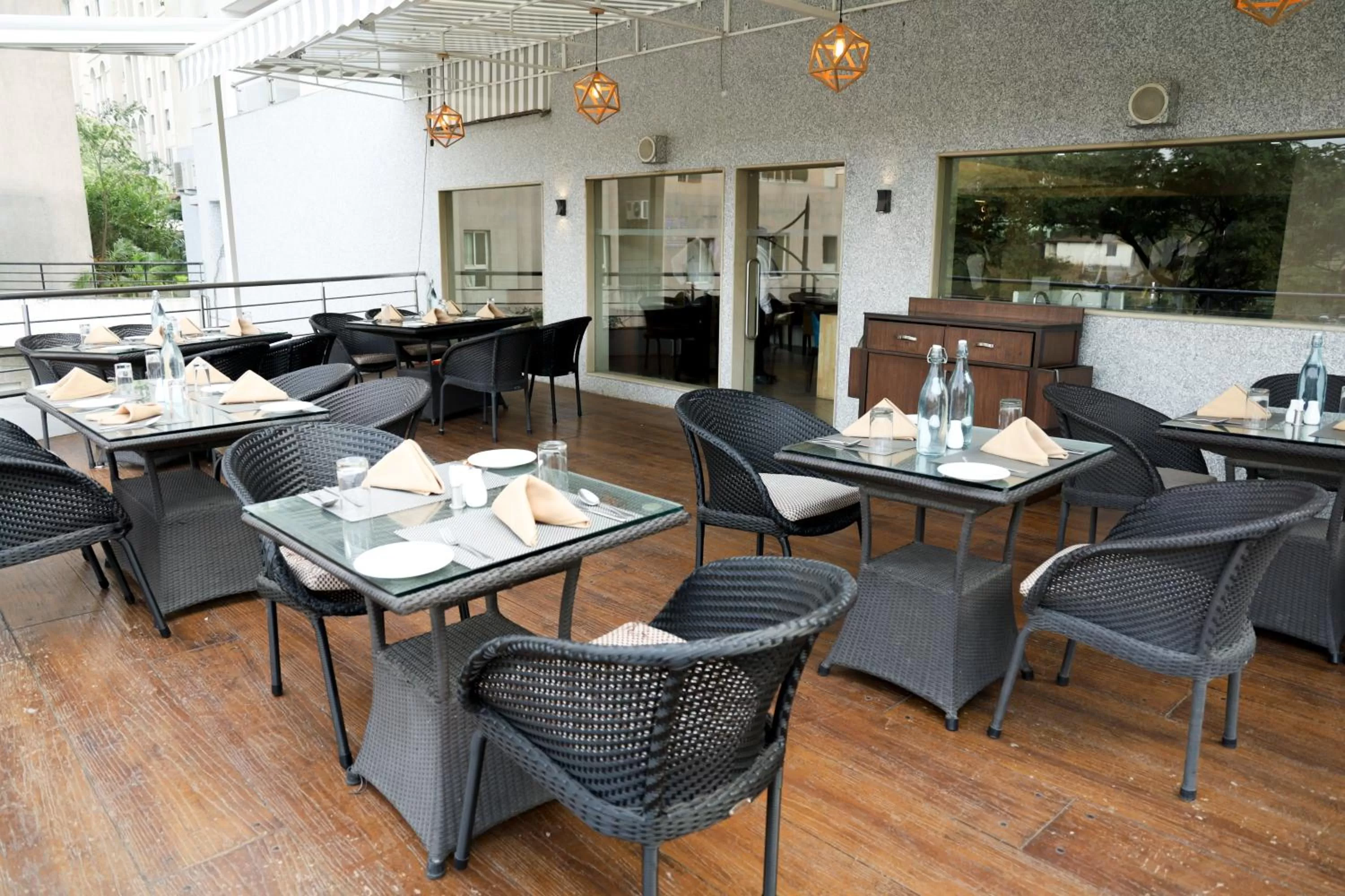 Patio in Royal Orchid Golden Suites Pune