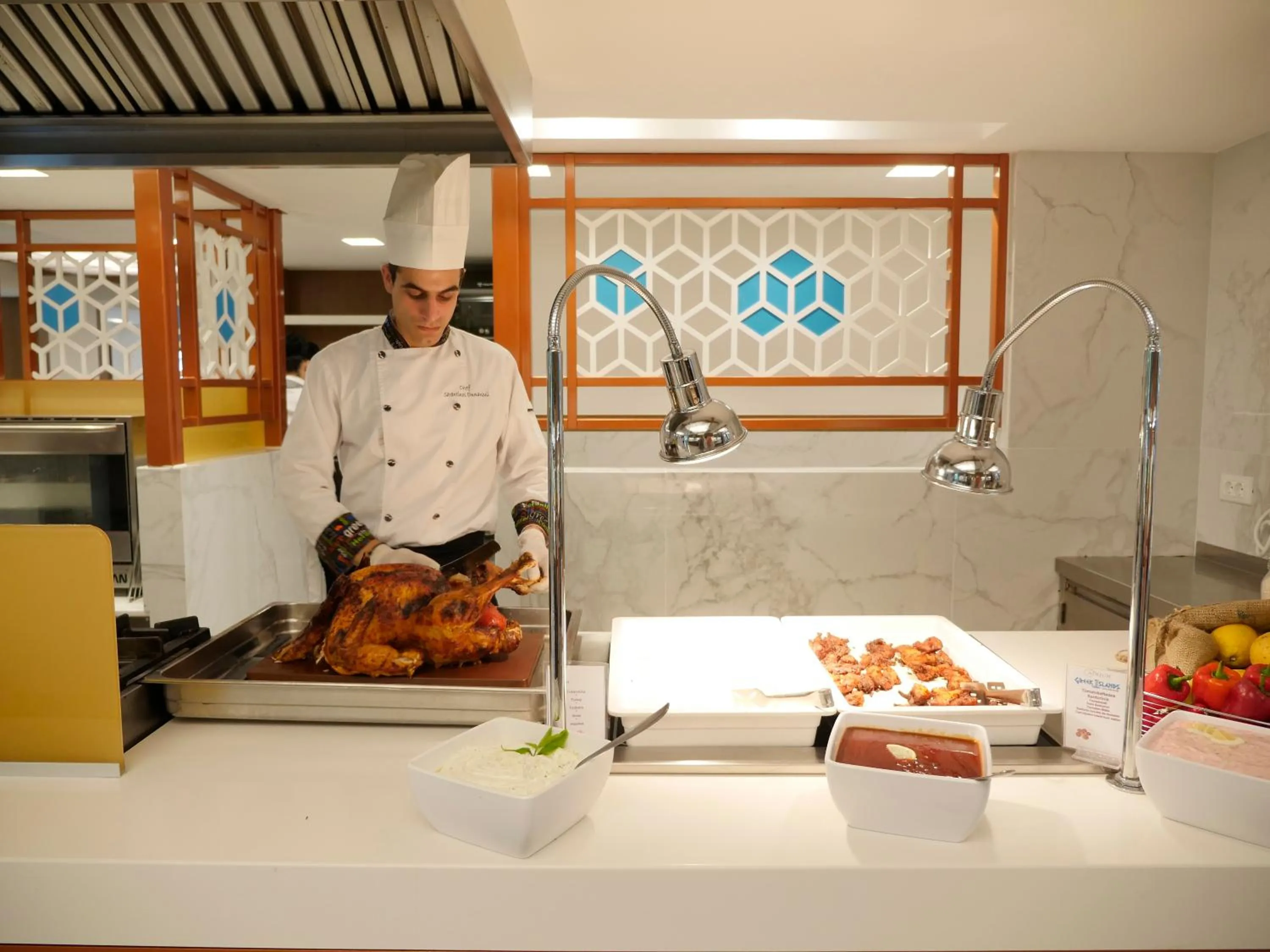 kitchen in Atrium Ambiance Hotel