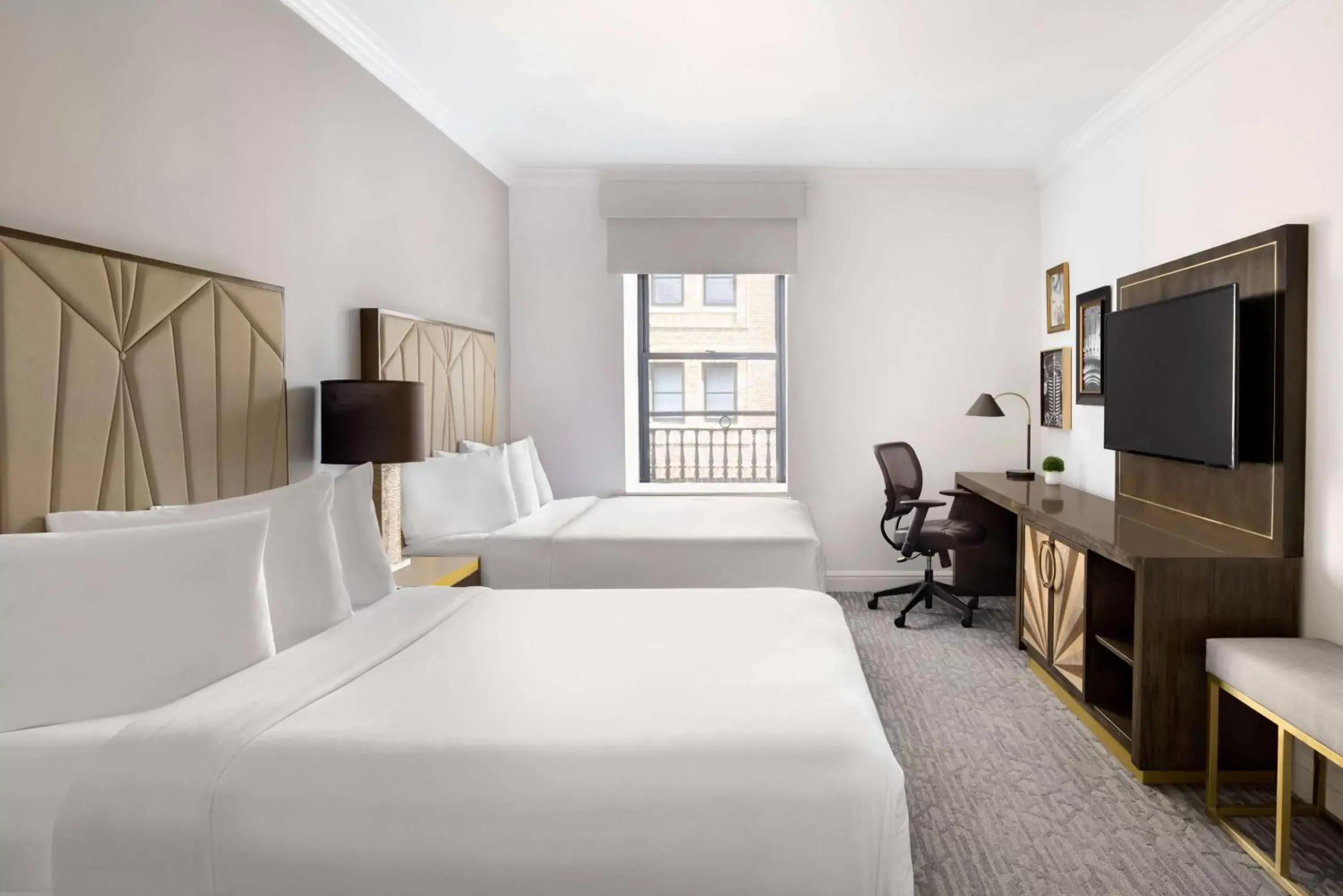 Bedroom, Bed in Martinique New York on Broadway, Curio Collection by Hilton