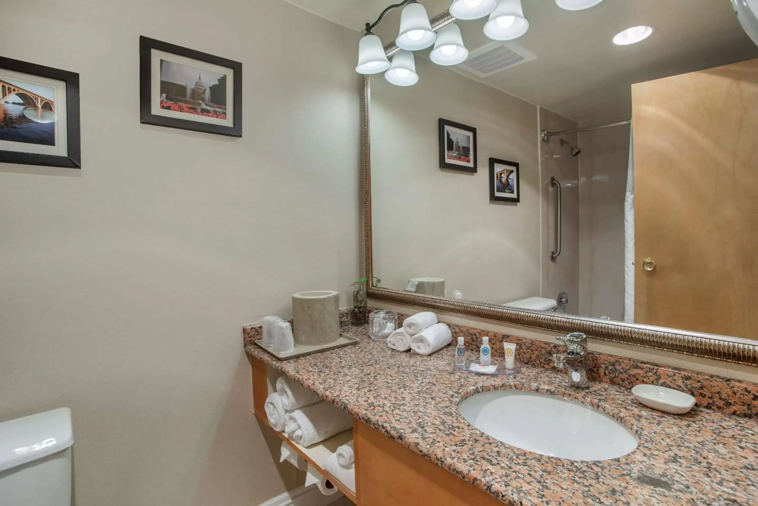 Bedroom, Bathroom in Comfort Inn Shady Grove - Gaithersburg - Rockville