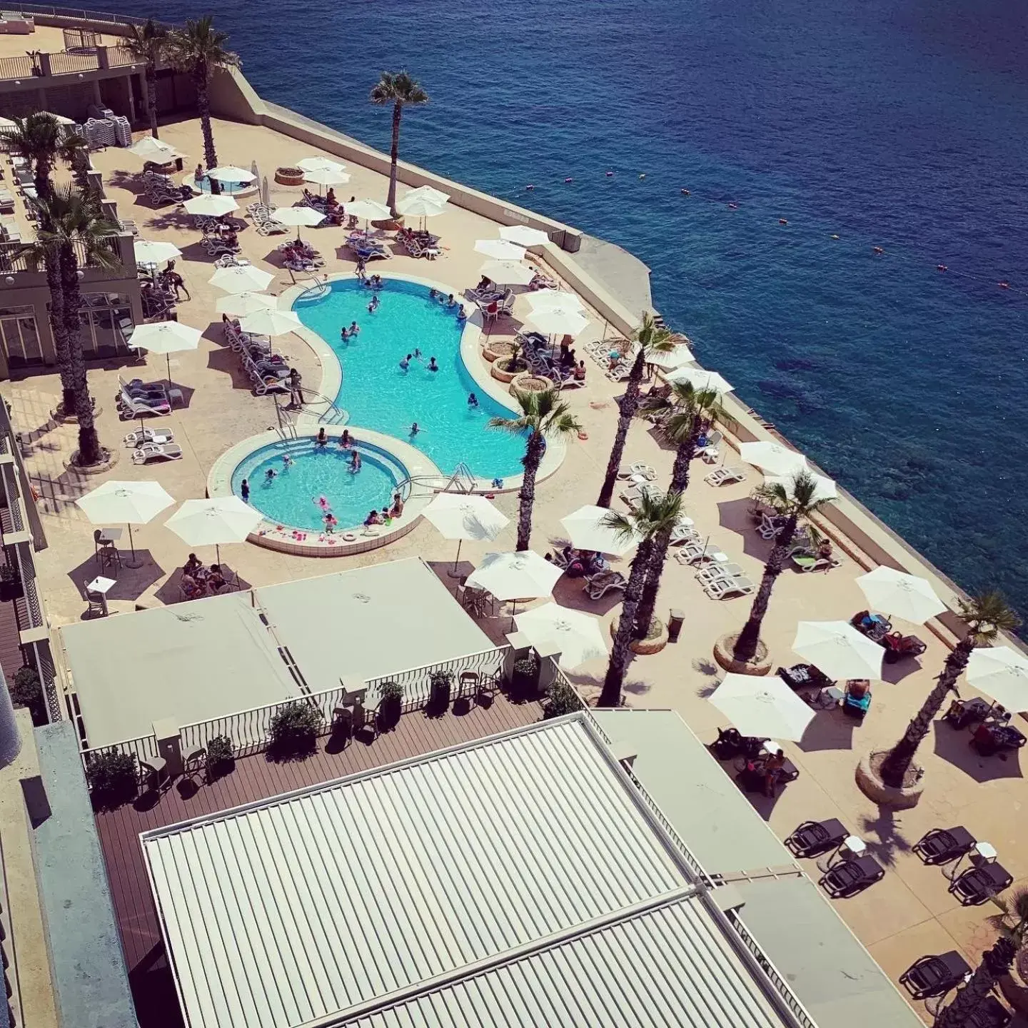 Balcony/Terrace, Bird's-eye View in Cavalieri Art Hotel