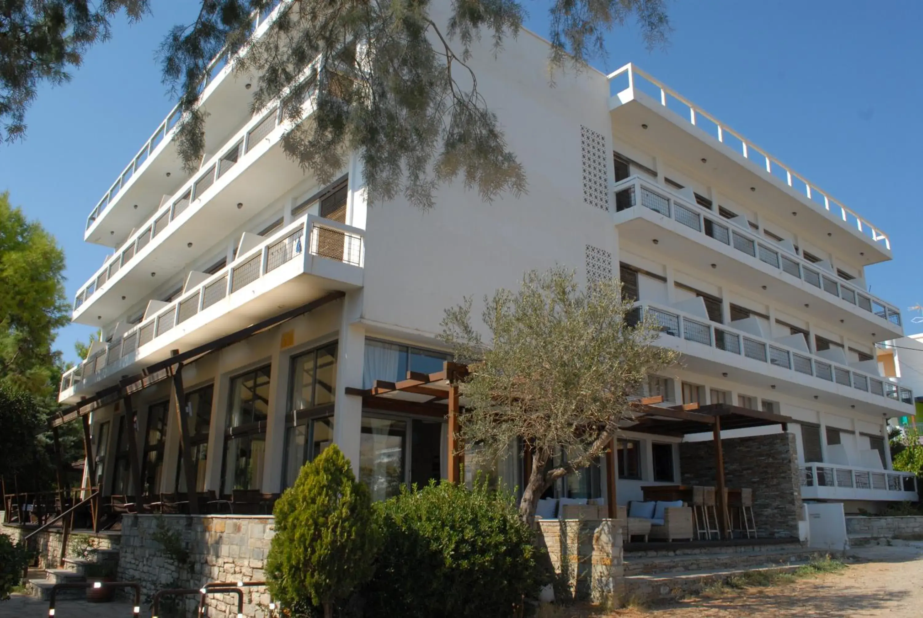 Facade/entrance, Property Building in Karystion Hotel