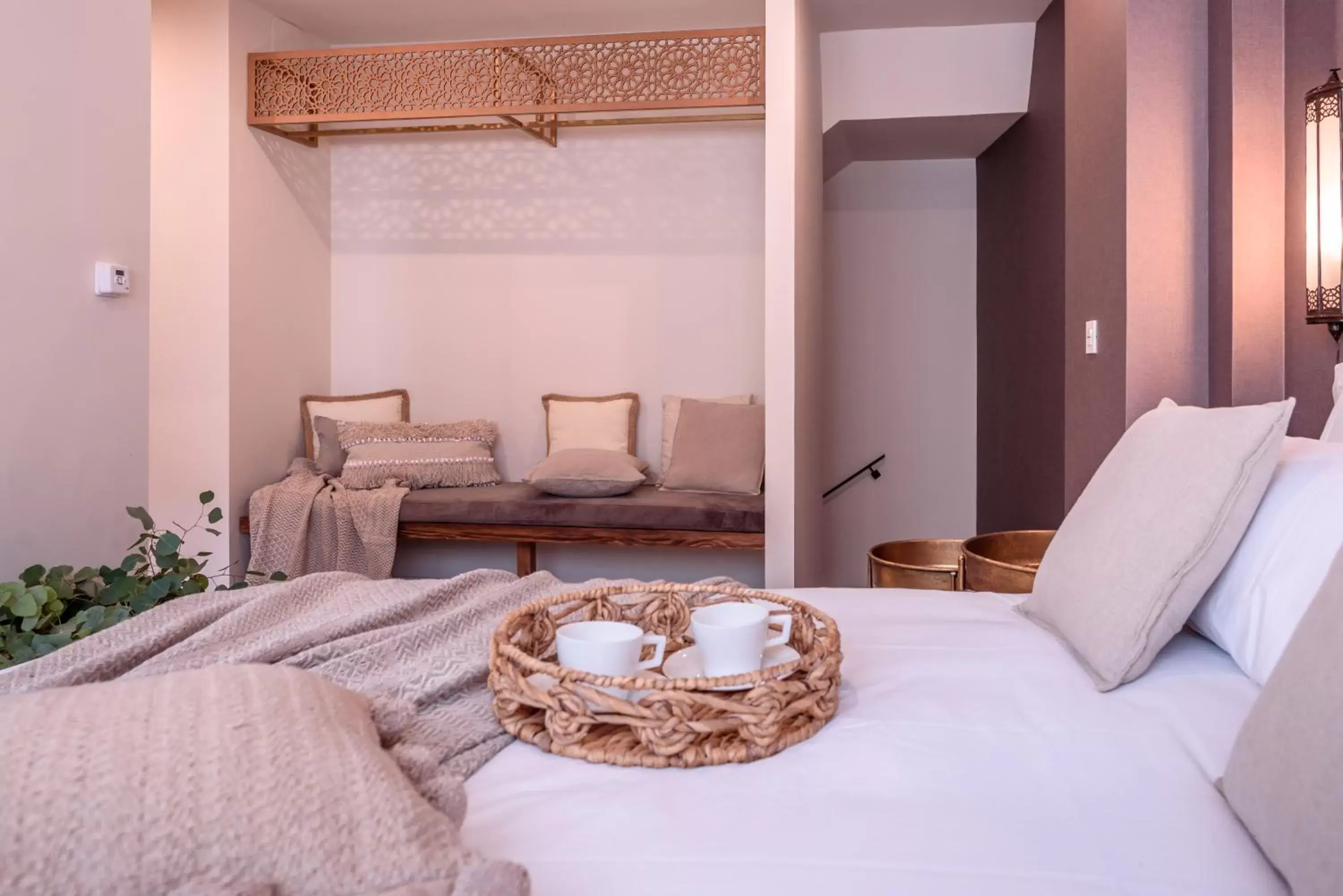 Bed, Seating Area in CANDIL SUITE Comares