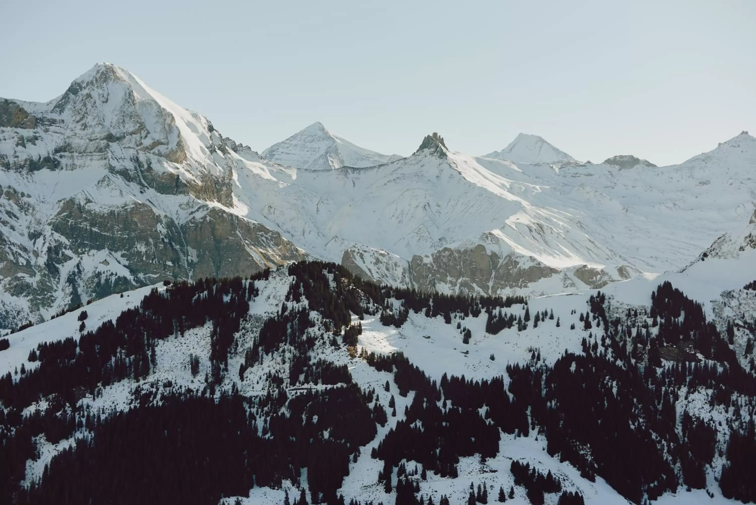 Mountain view, Winter in The Cambrian