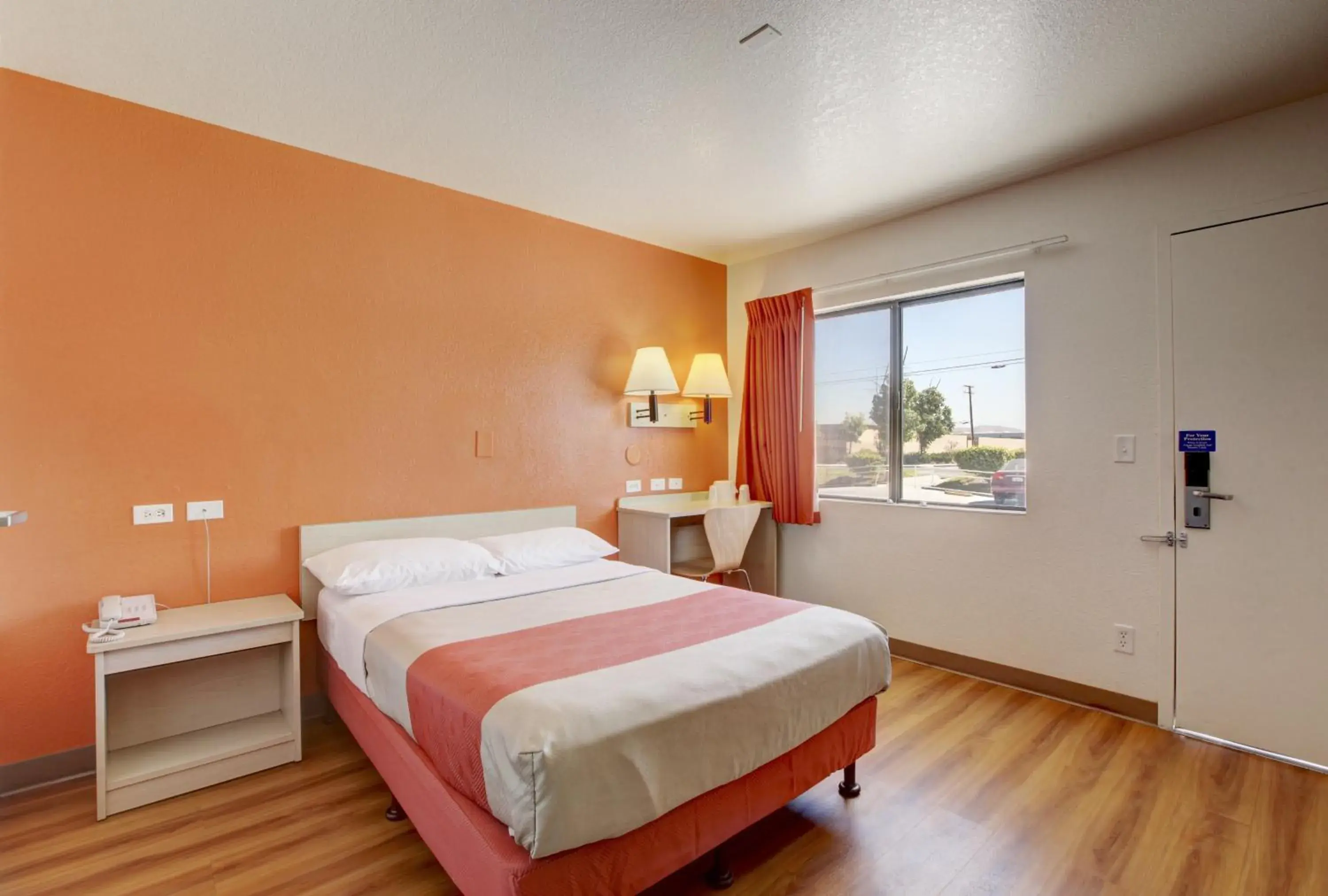 Bed in Motel 6-Corona, CA