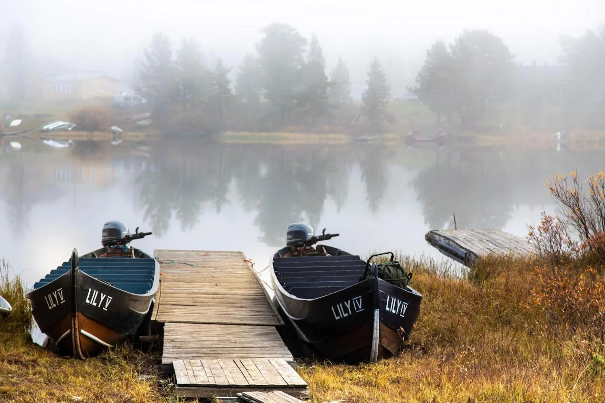 Natural landscape in Aurora Village Ivalo