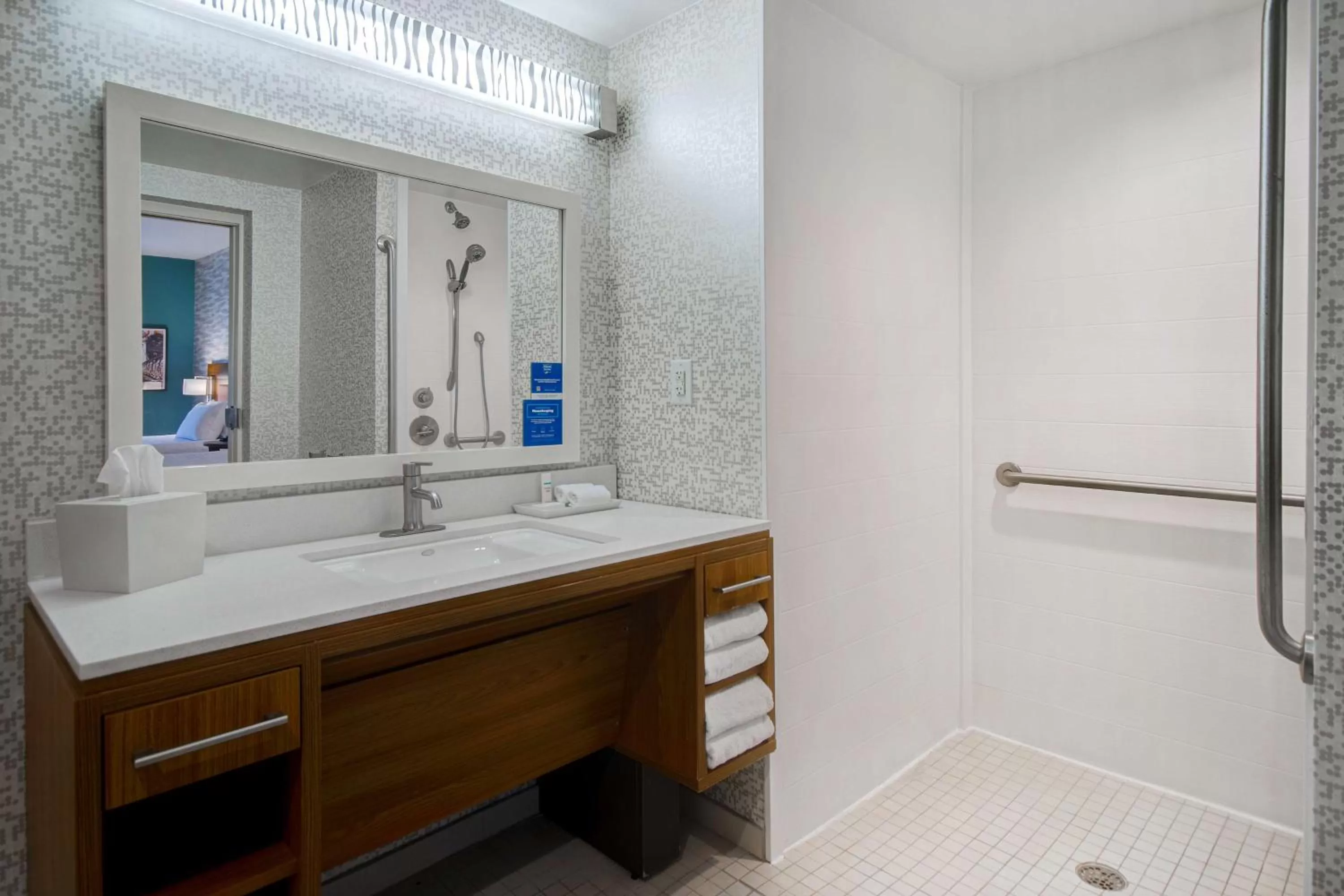 Shower in Home2 Suites By Hilton Waco