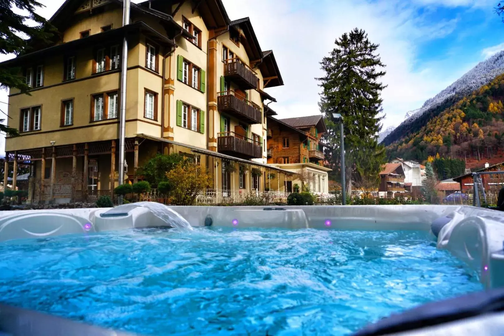Hot Tub, Property Building in Alpenrose Hotel and Gardens
