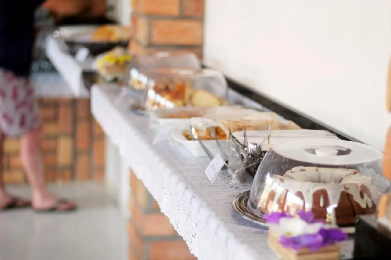 Continental breakfast in Pousada Vasto Horizonte