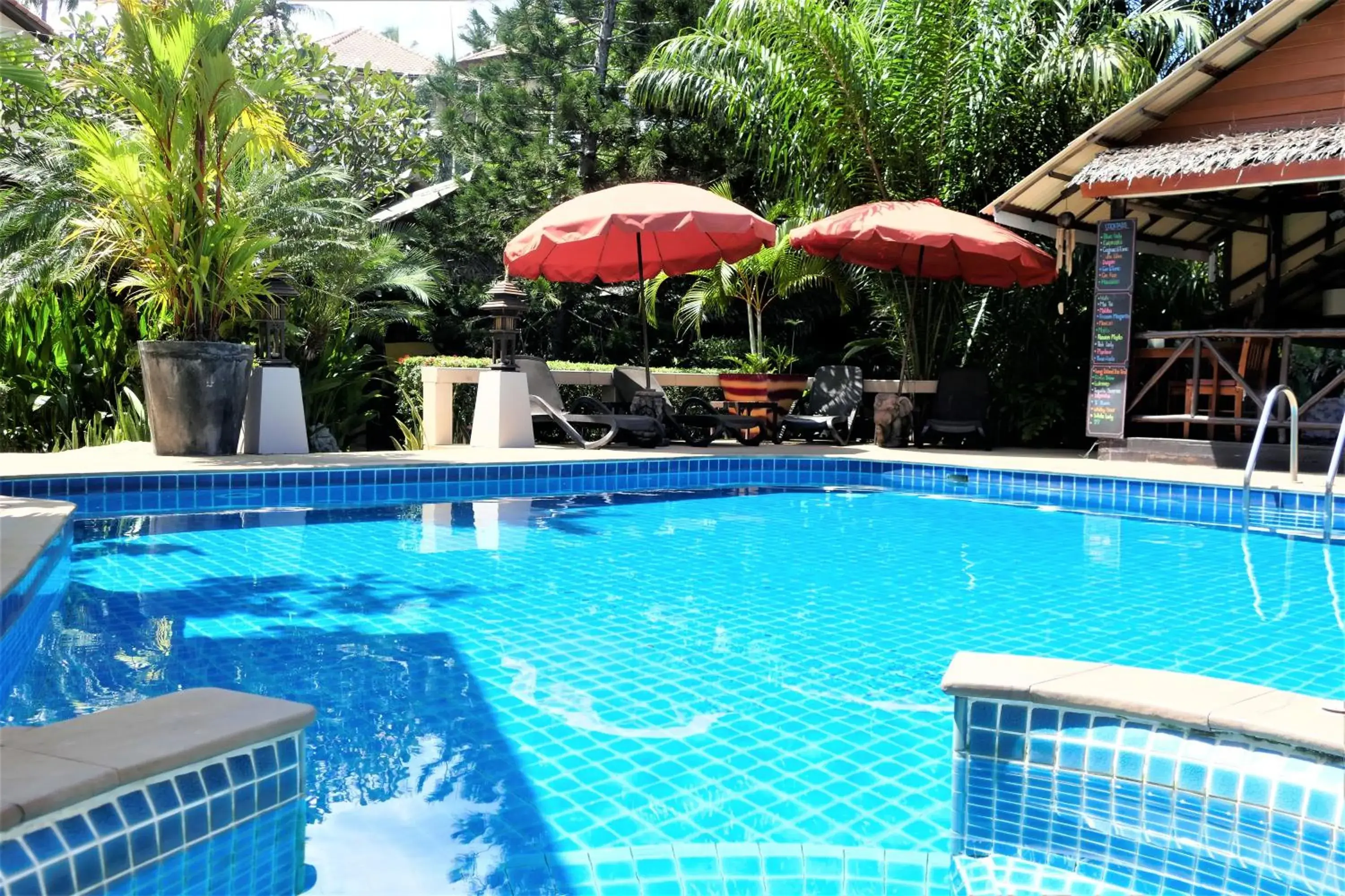 Pool view, Swimming Pool in Baan Sukreep Resort
