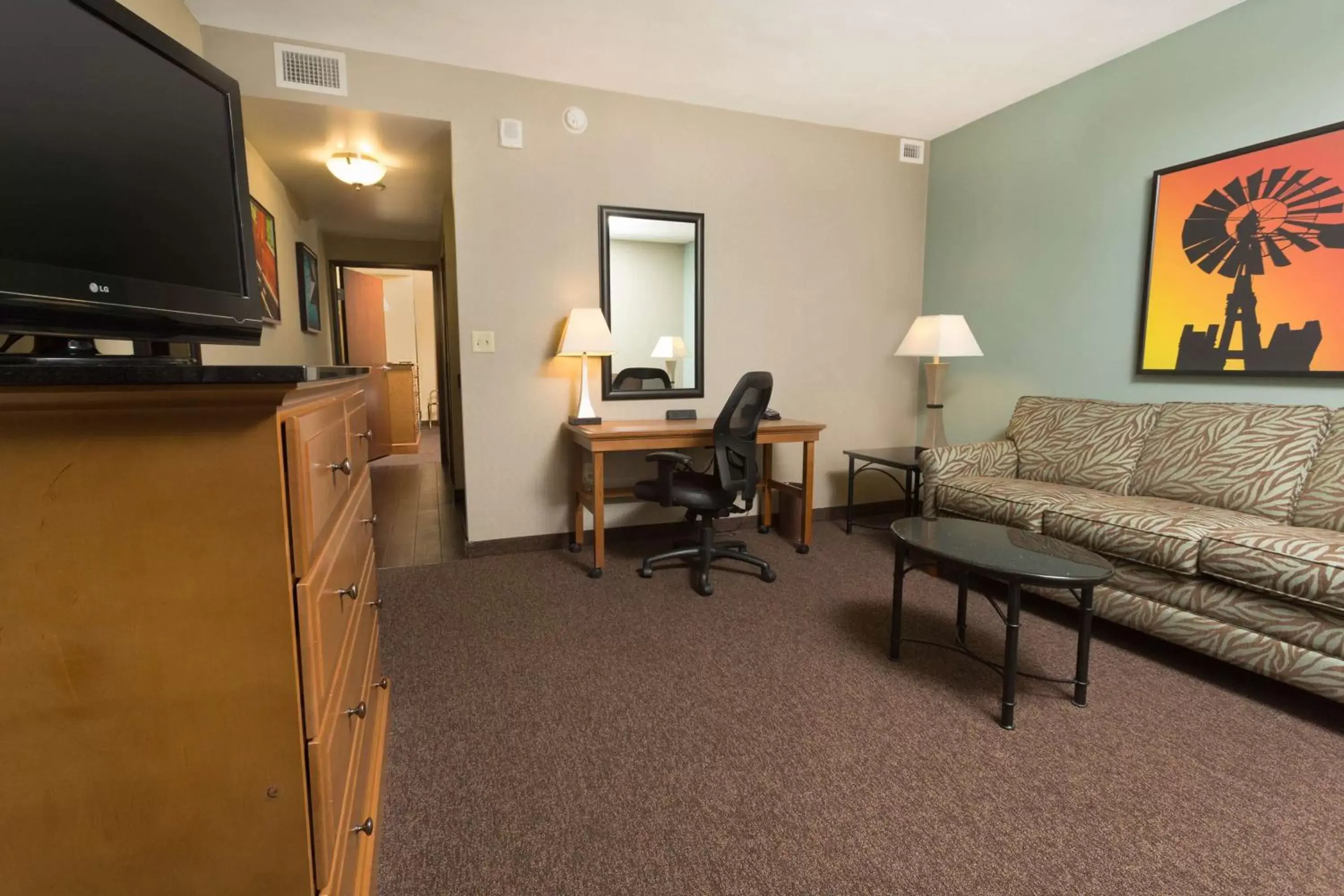 Photo of the whole room, TV/Entertainment Center in Drury Plaza Hotel San Antonio North Stone Oak