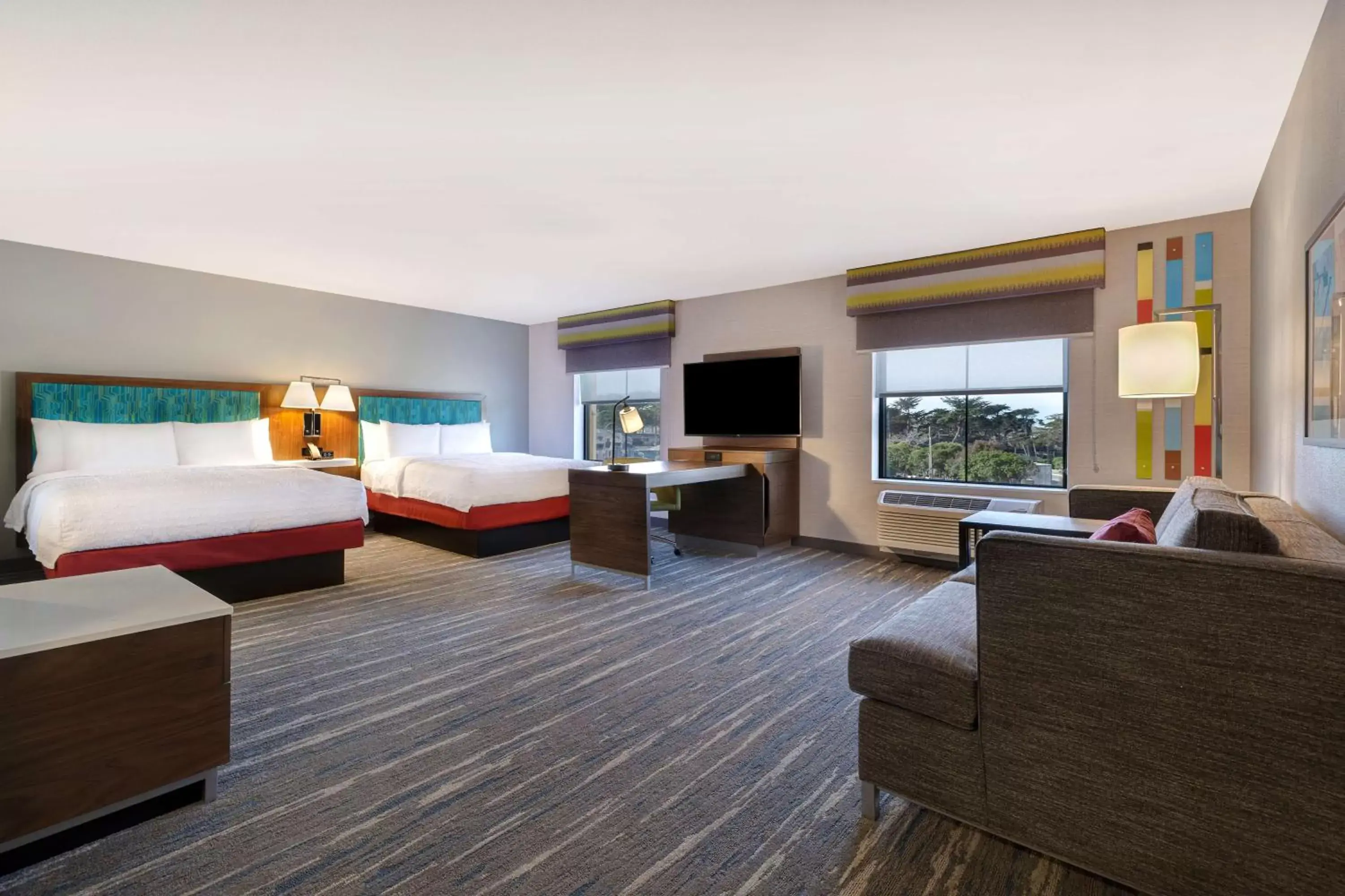 Queen Studio Suite with Two Queen Beds in Hampton Inn & Suites Marina Queen Studio Suite with Two Queen Beds in Hampton Inn & Suites Marina