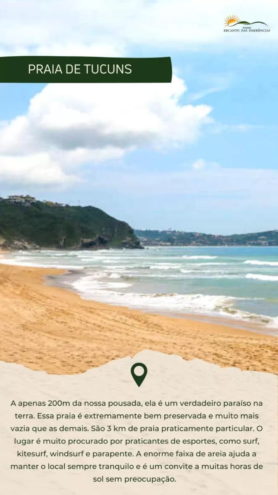 Beach in Pousada Recanto Das Emerências